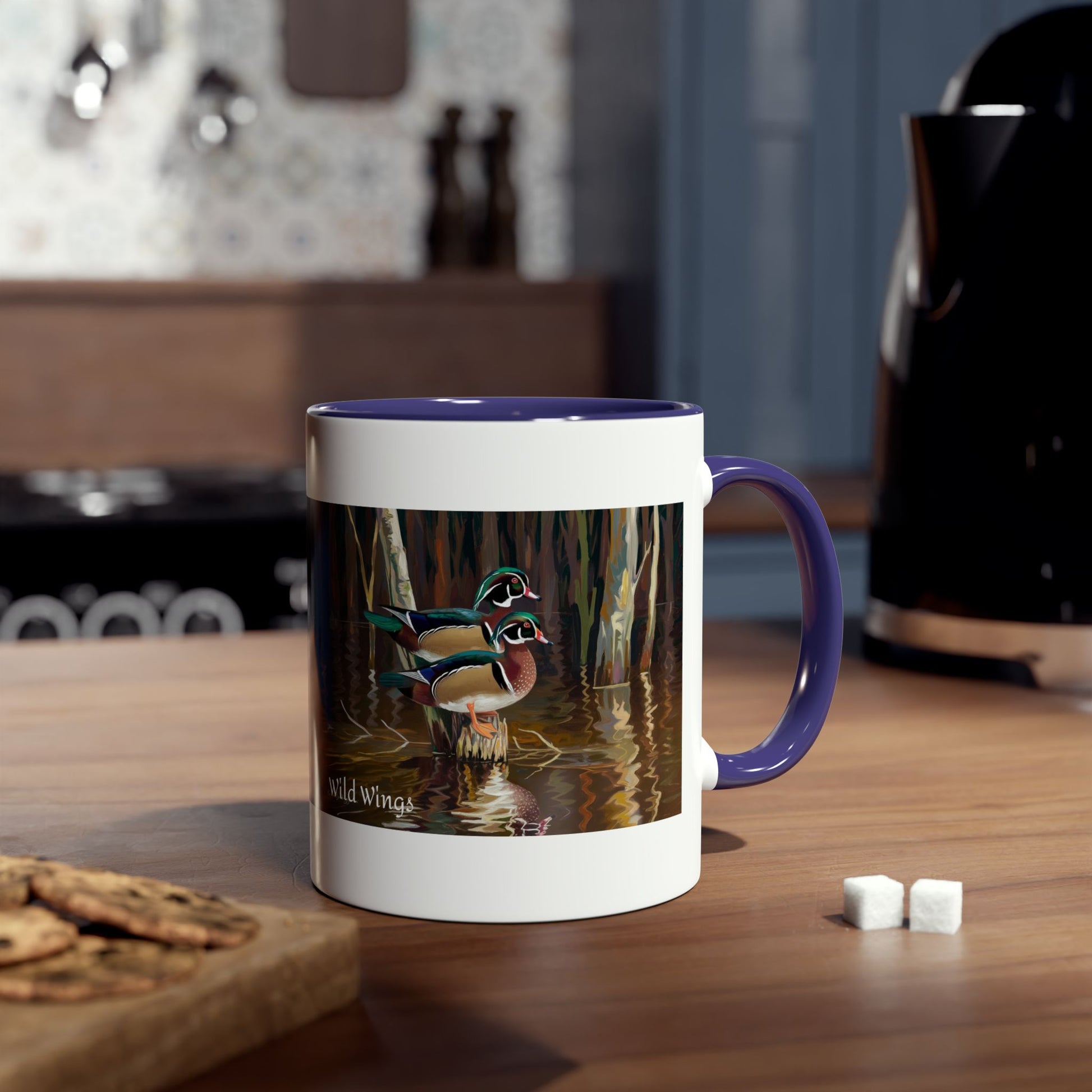 Wood Ducks Two-Tone Coffee Mug, 11oz