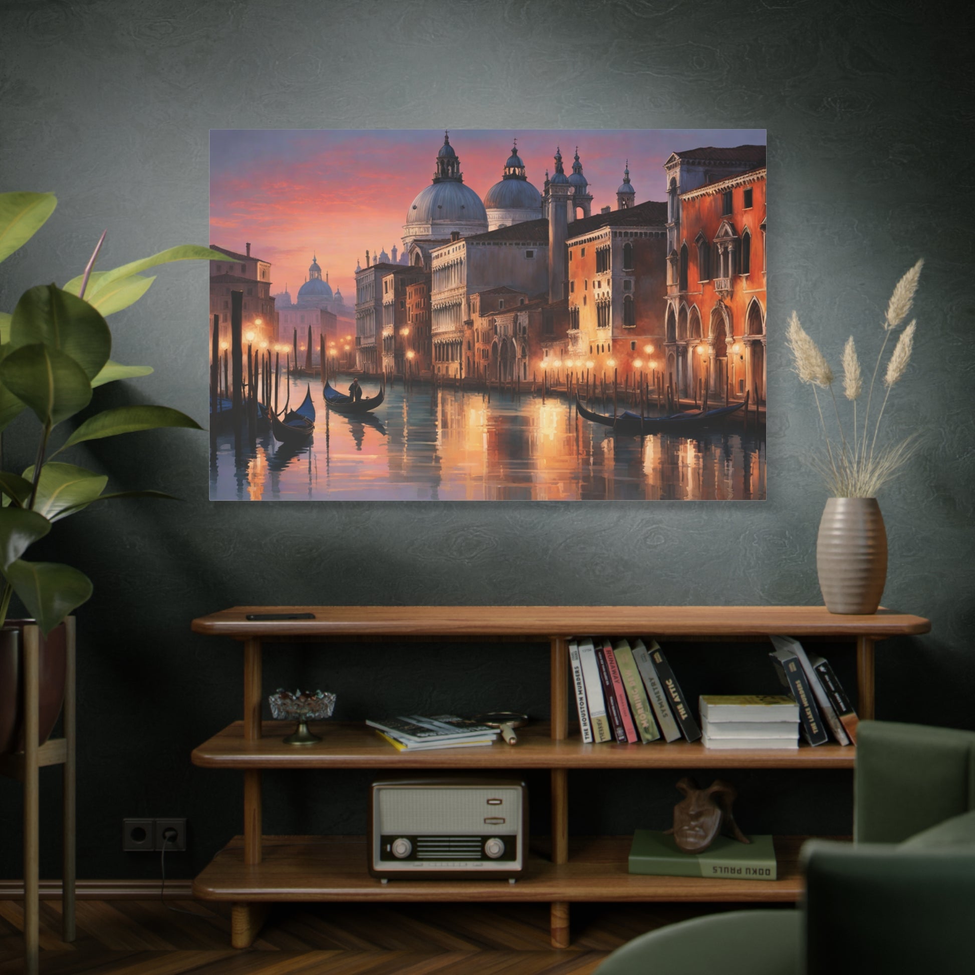 Twilight in Venice Matte Canvas Print