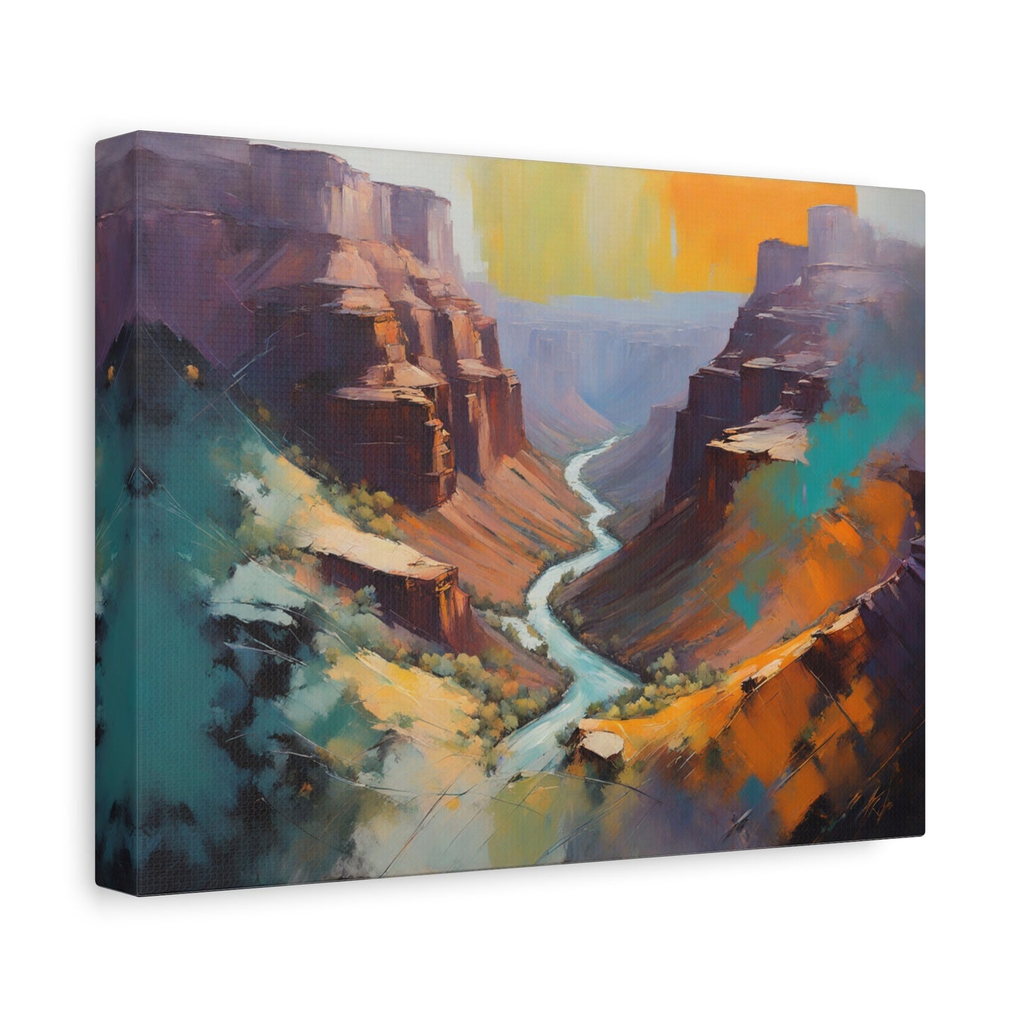 Crand Canyon Abstract Matte Canvas Print