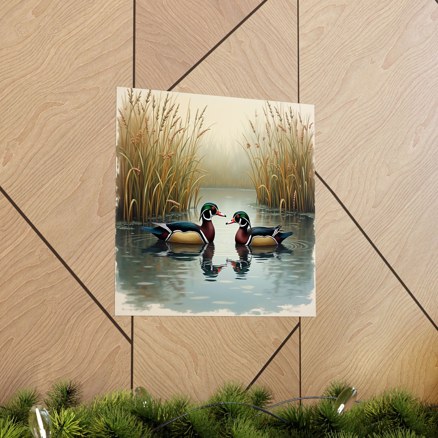 An Afternoon Refuge Wood Ducks Print