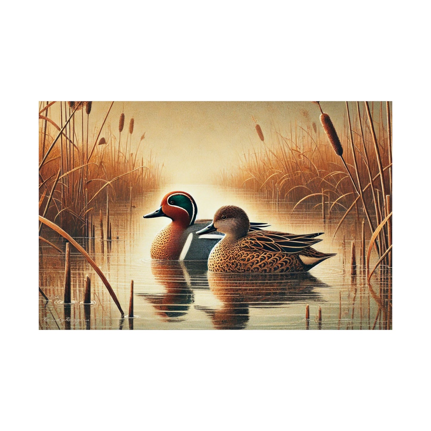 Green Winged Teal Print