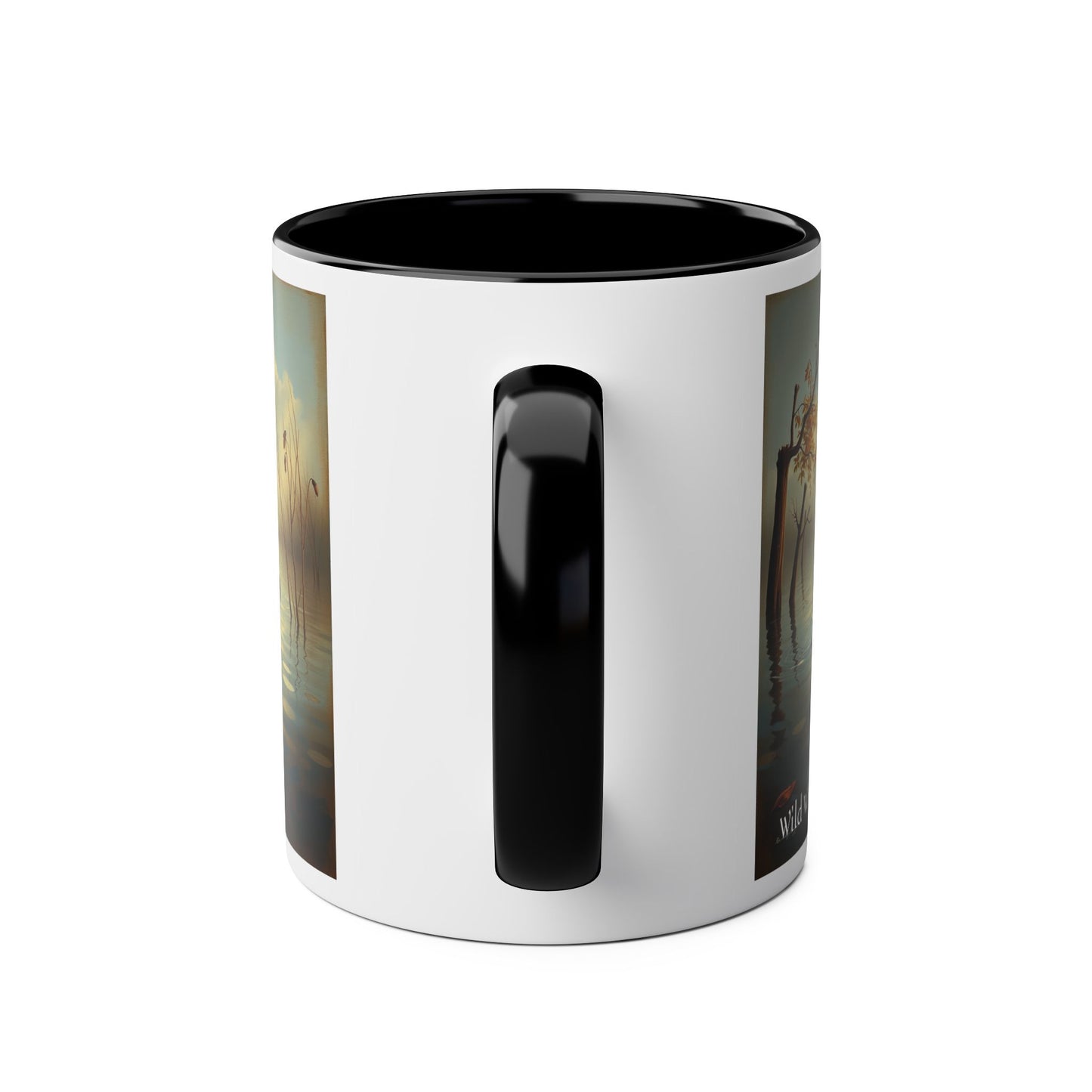 Duck Prints Two-Tone Coffee Mugs, 11oz