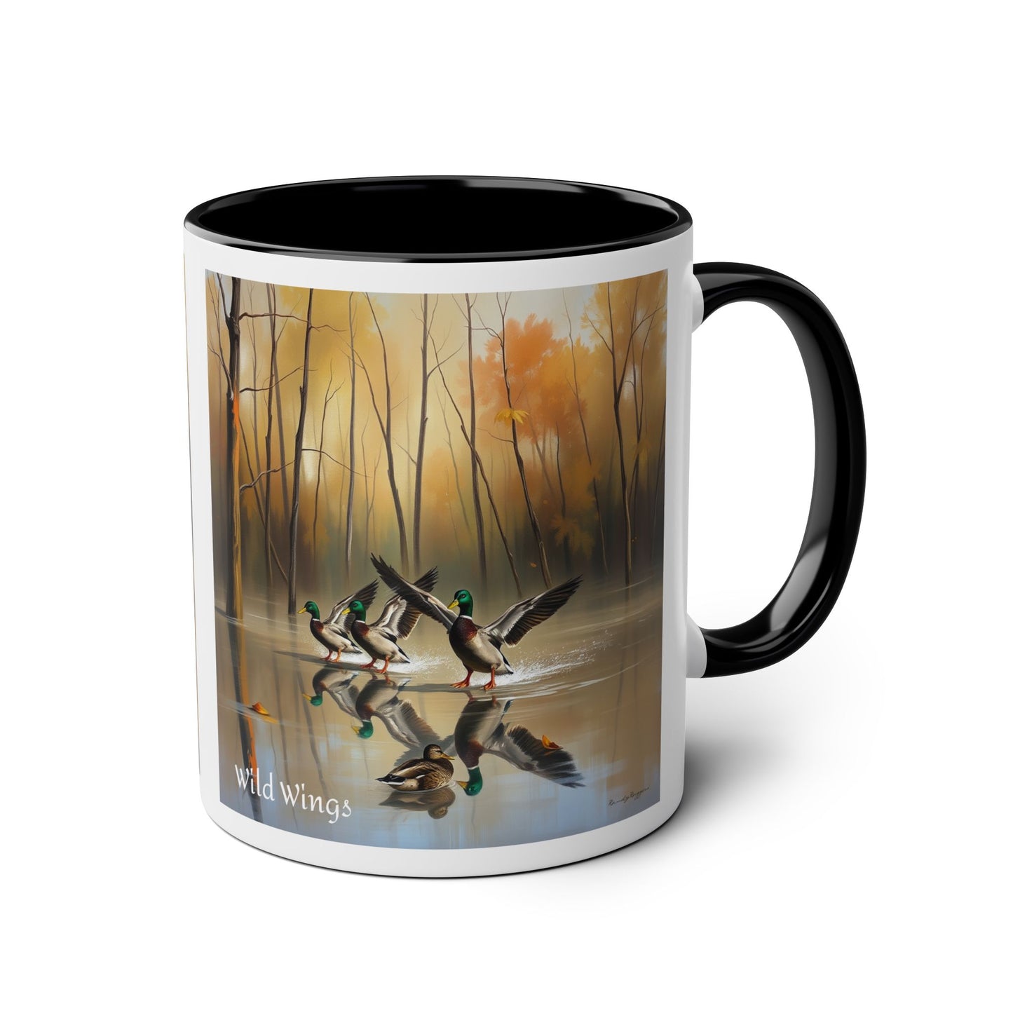 Mallard Duck Two-Tone Coffee Mug, 11oz