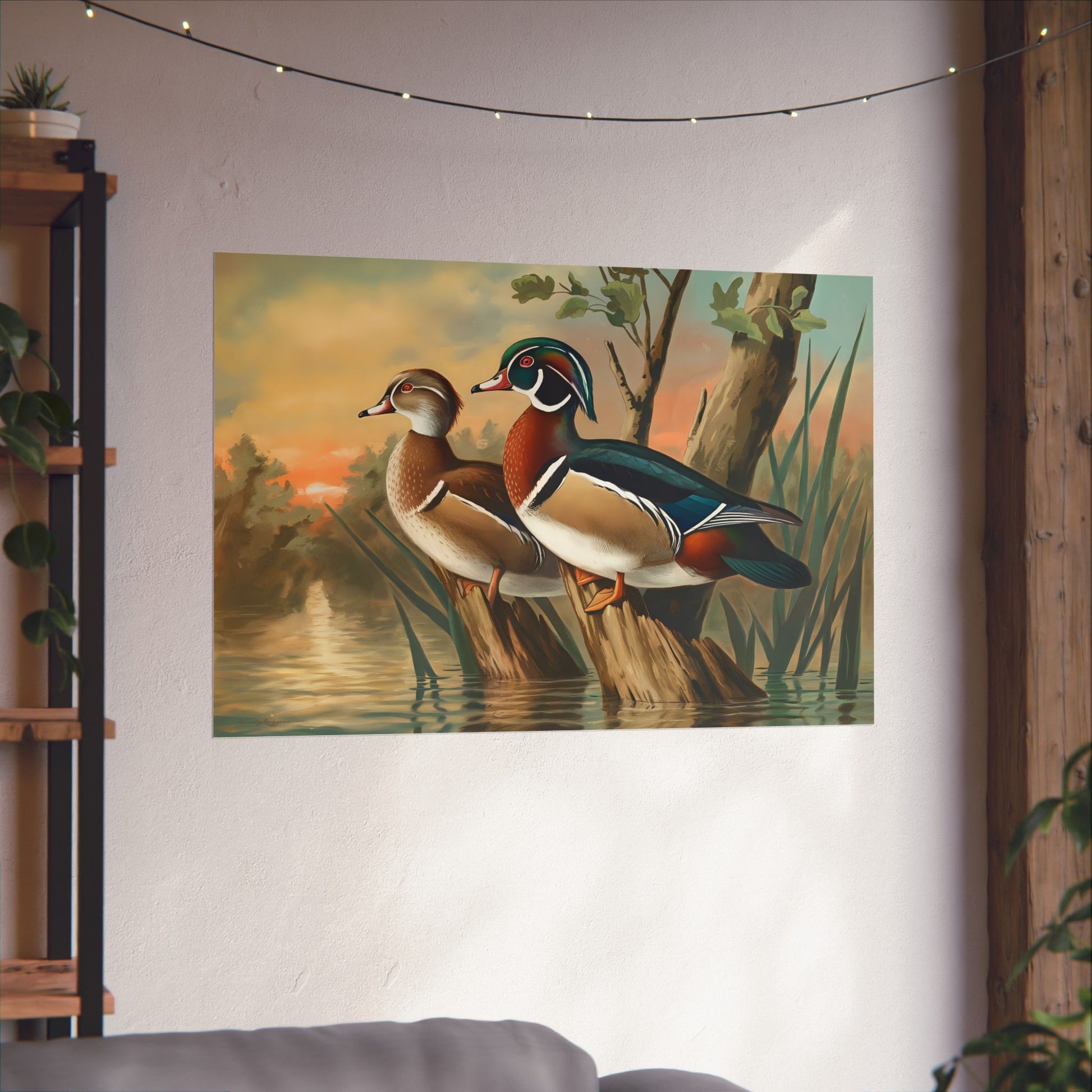 Silent Roost Wood Ducks Print