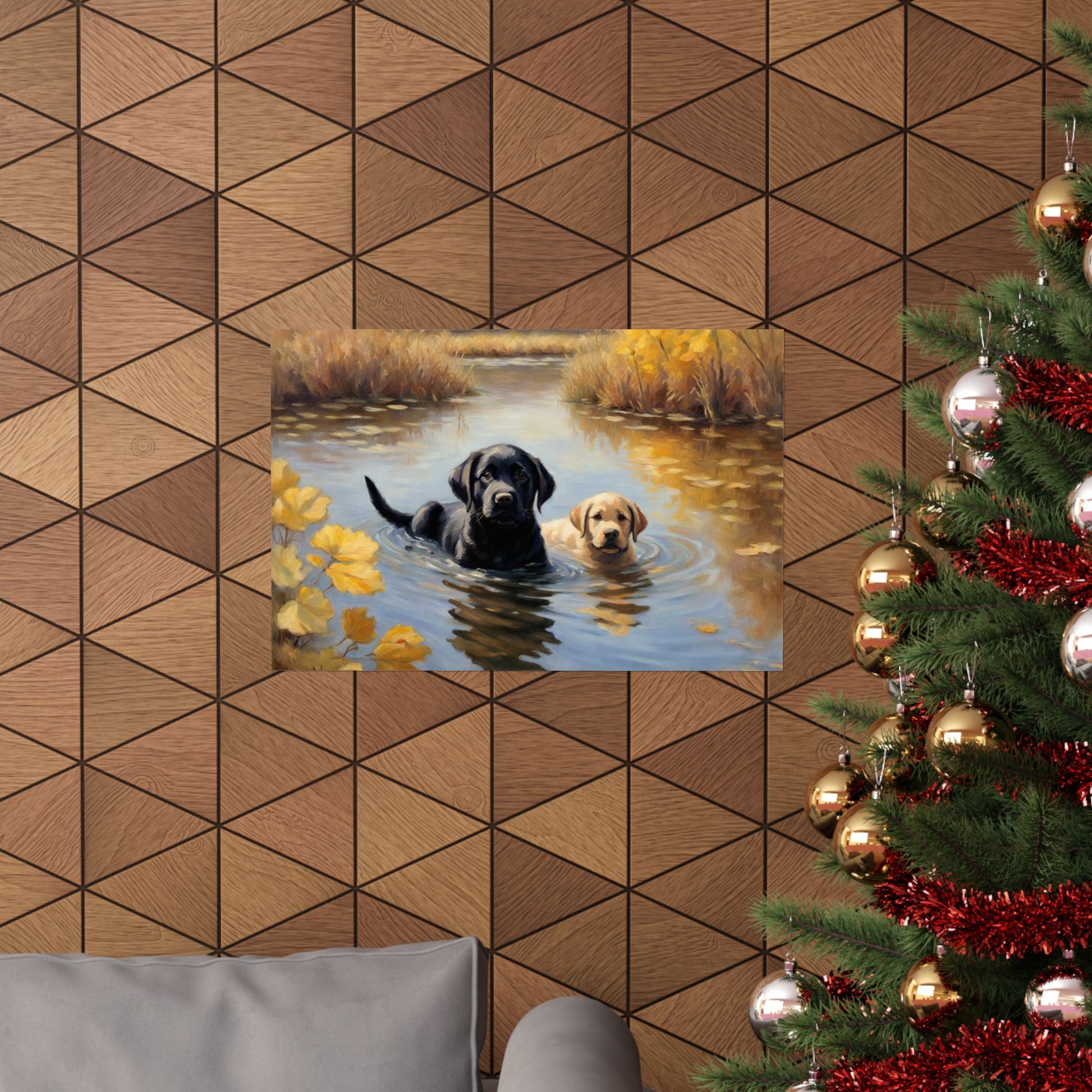 Black Labrador Retriever, Yellow Labrador Print