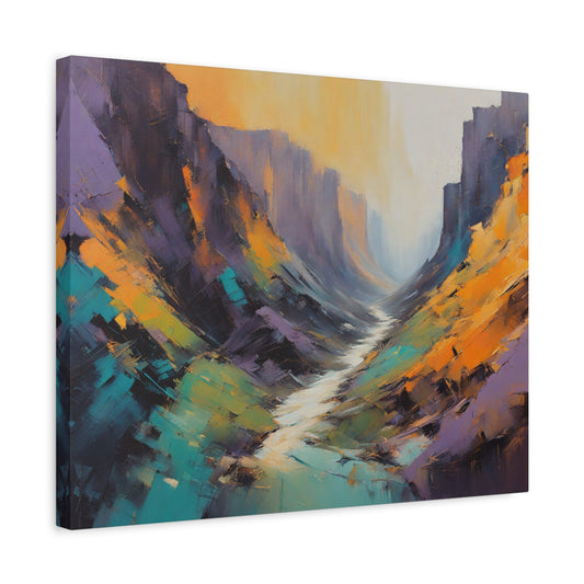 Grand Canyon Abstract Matte Canvas Print