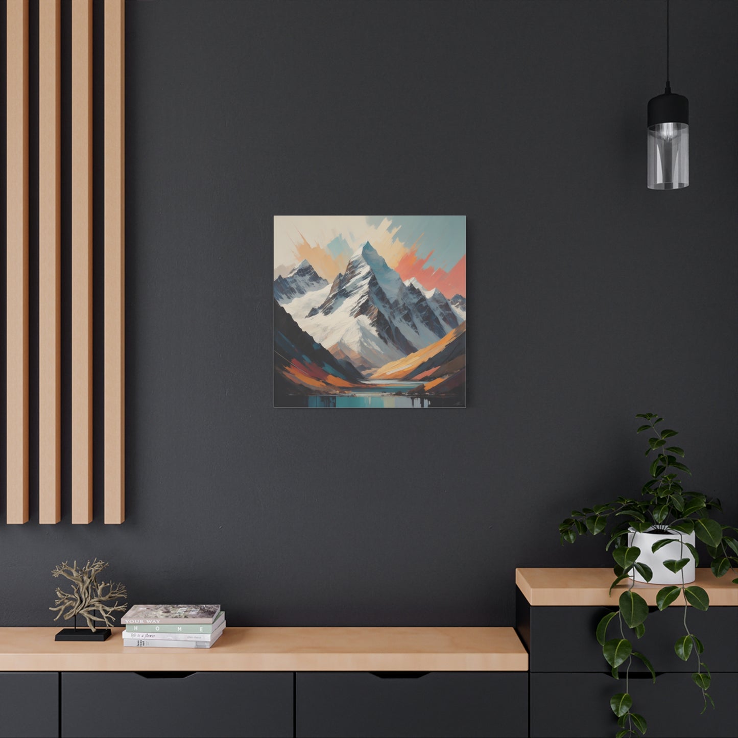 Abstract Southern Alps Canvas Print