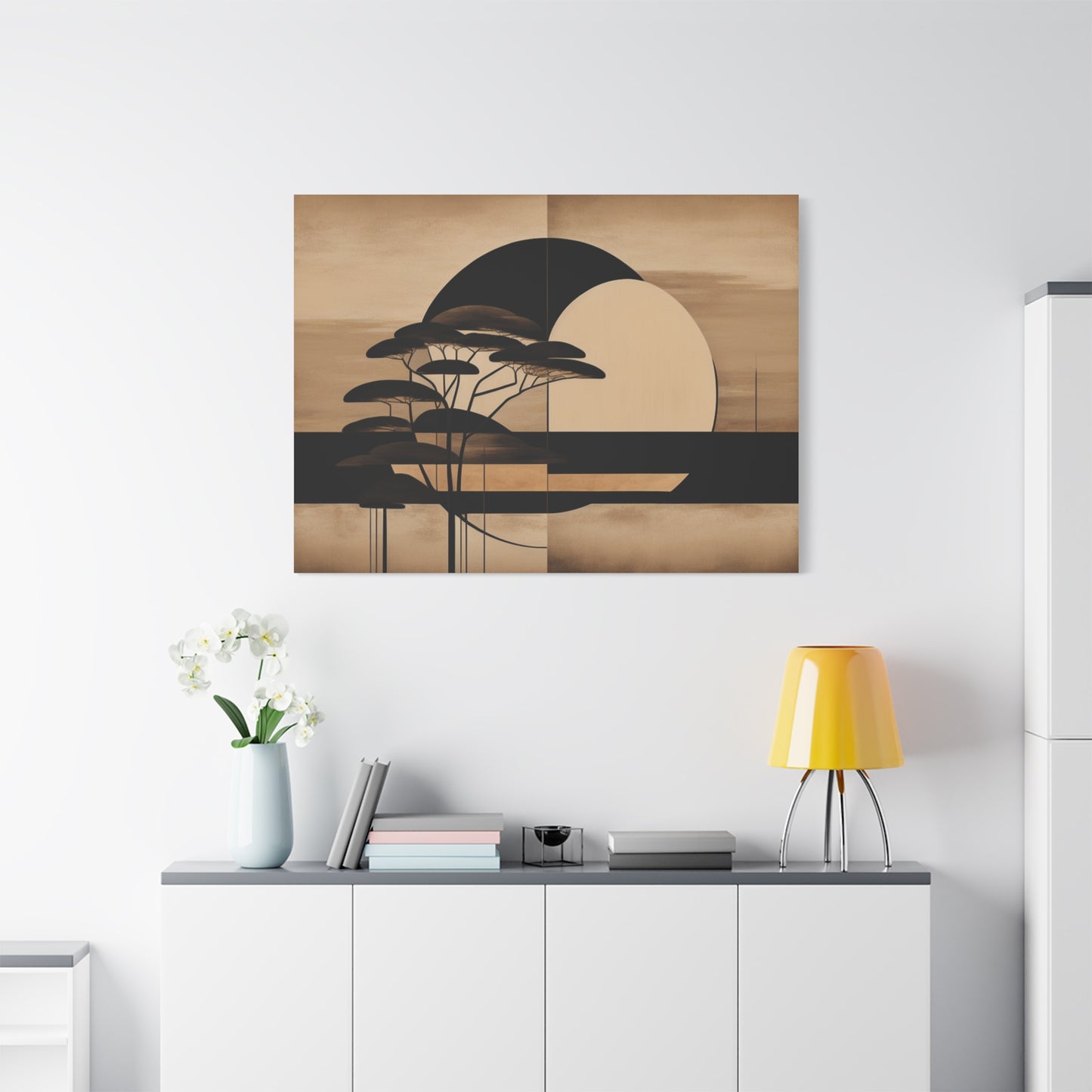 Abstract Japanese Matte Canvas Print