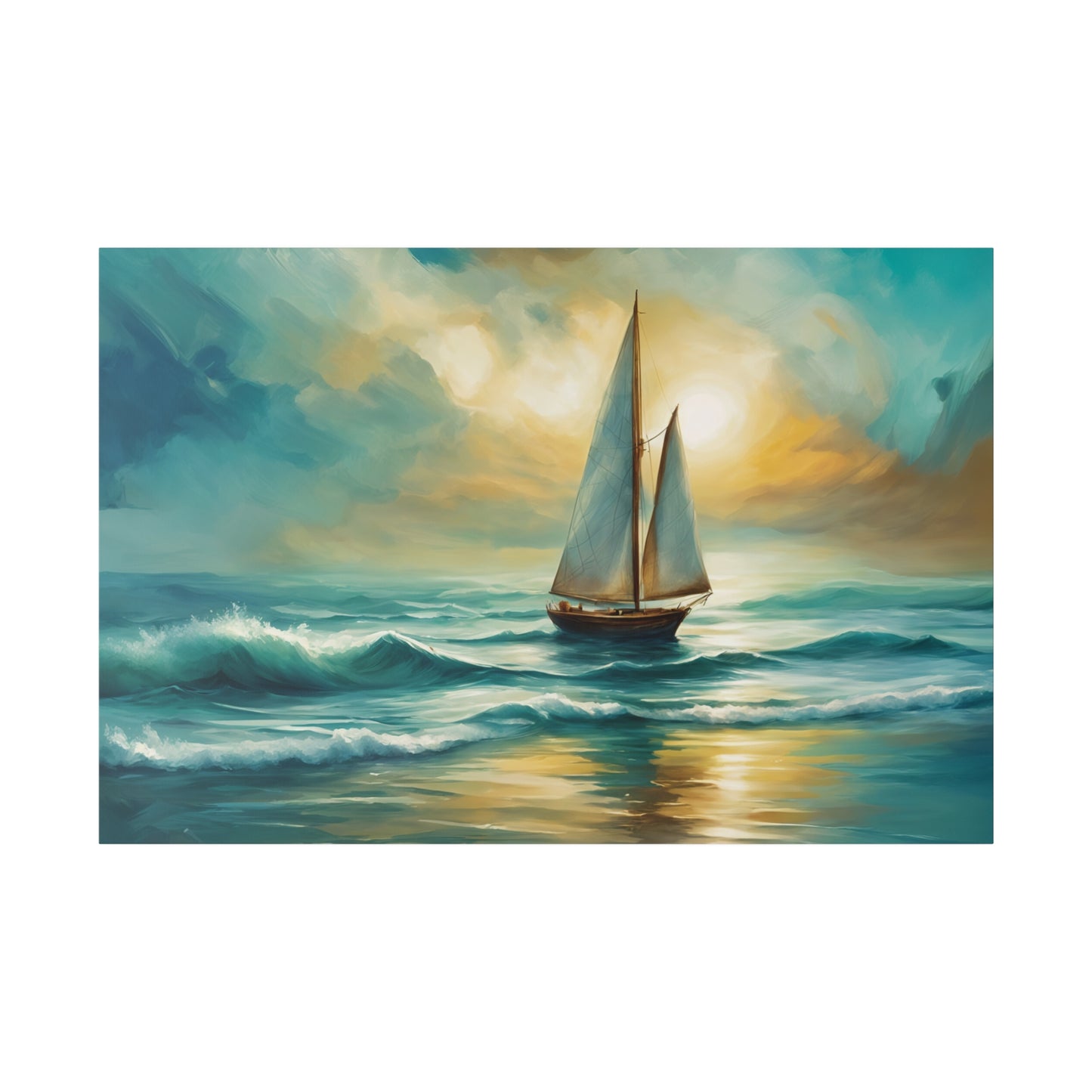 Sailboat Ready for the Sea Canvas Print