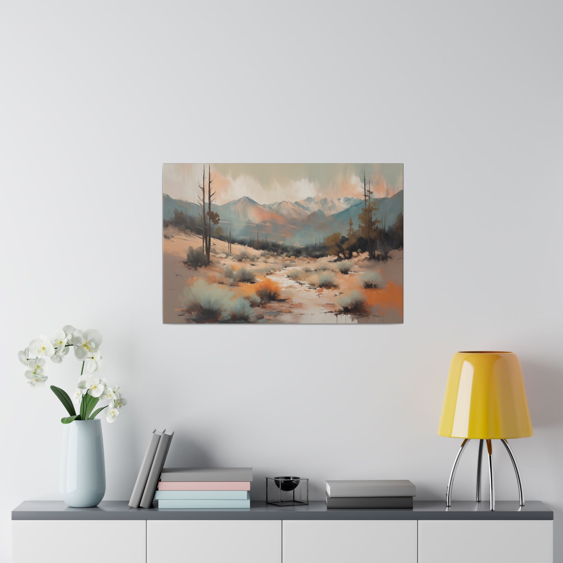 Abstract Western Landscape Matte Canvas Print