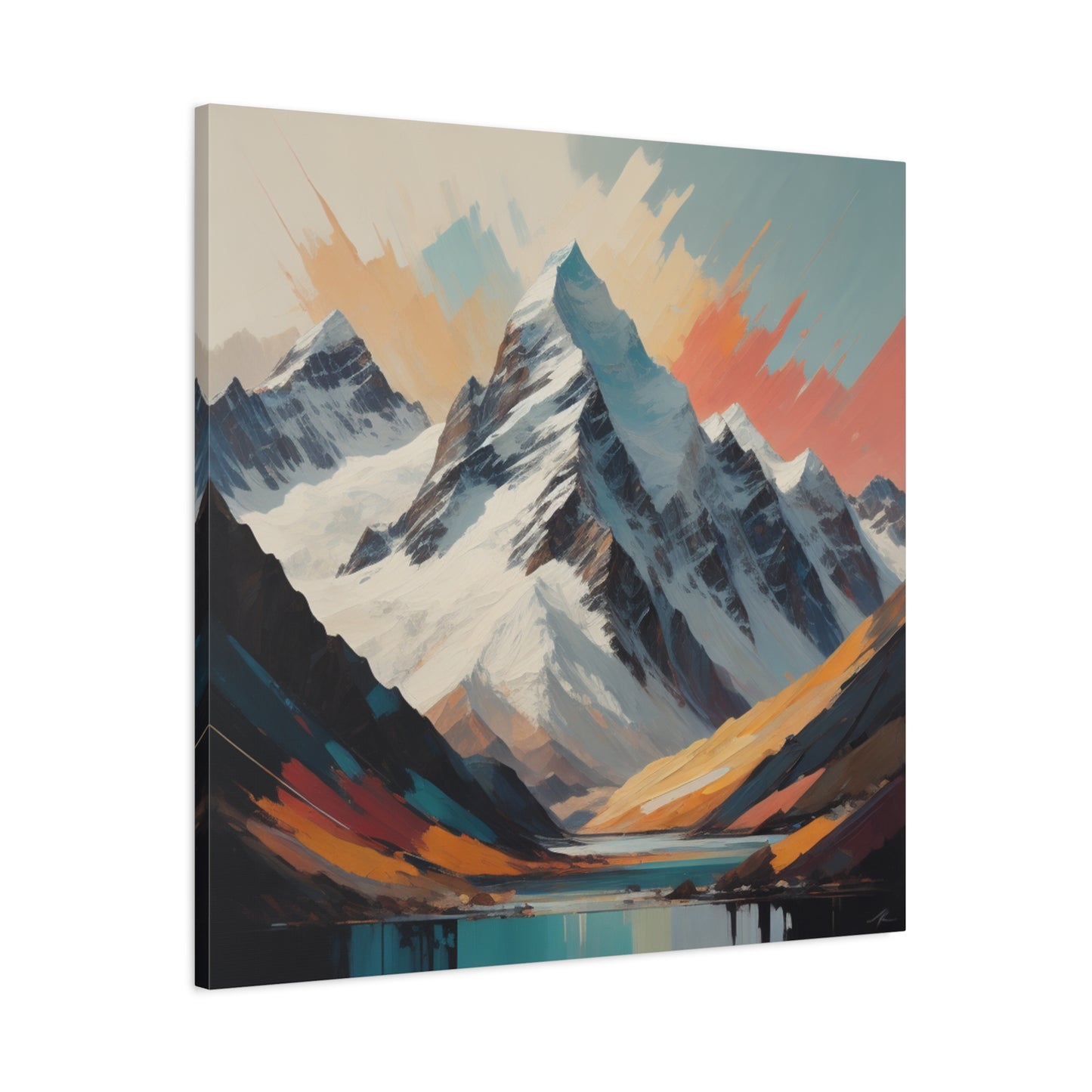 Abstract Southern Alps Canvas Print