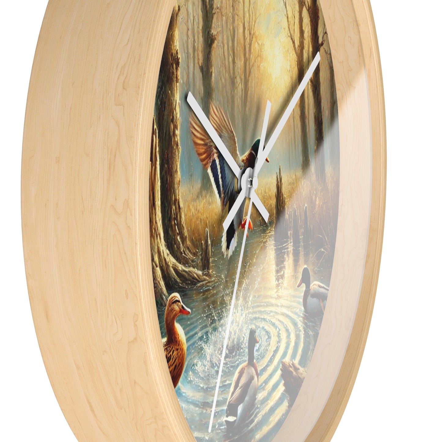 Duck Print Wall Clock Art