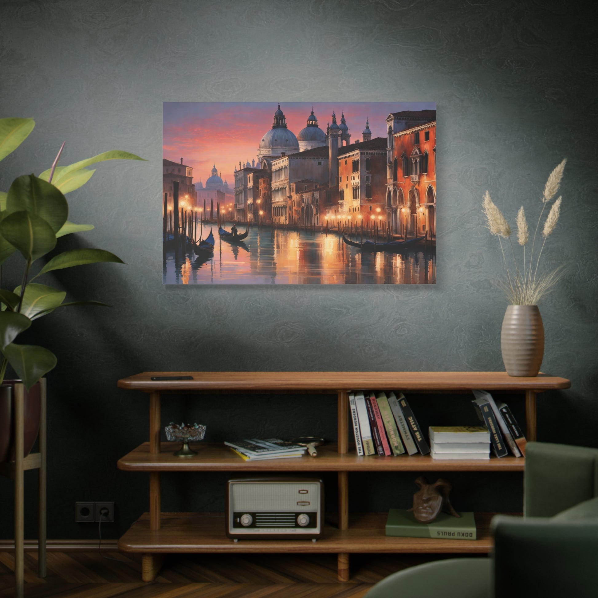 Twilight in Venice Matte Canvas Print