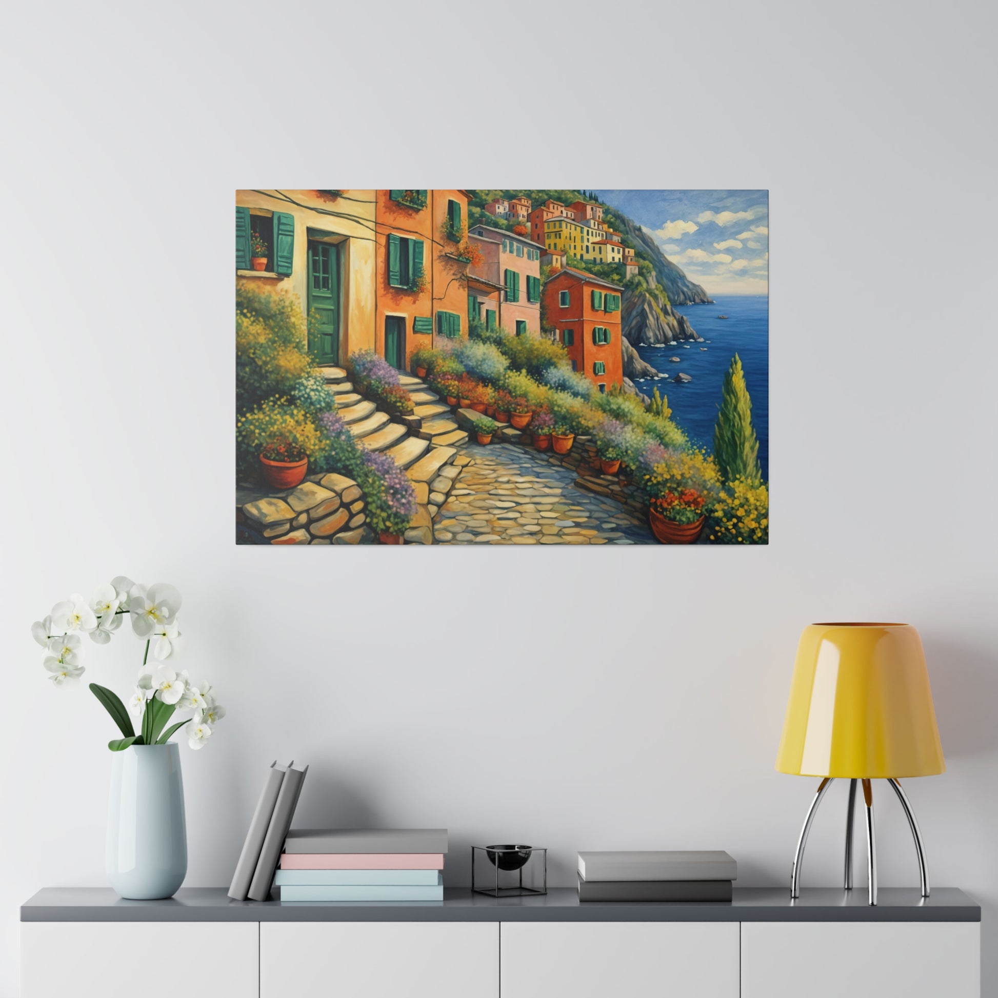 Cinque Terre Village Matte Canvas Print