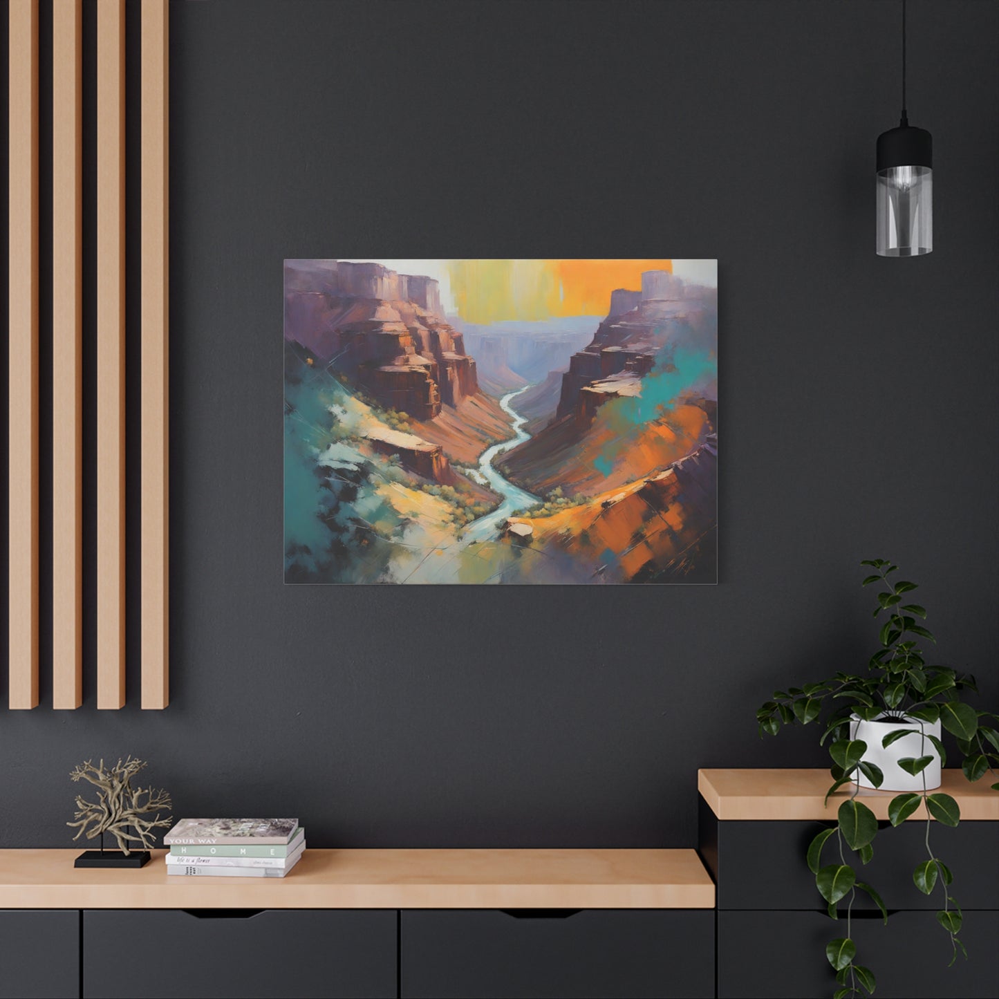 Crand Canyon Abstract Matte Canvas Print