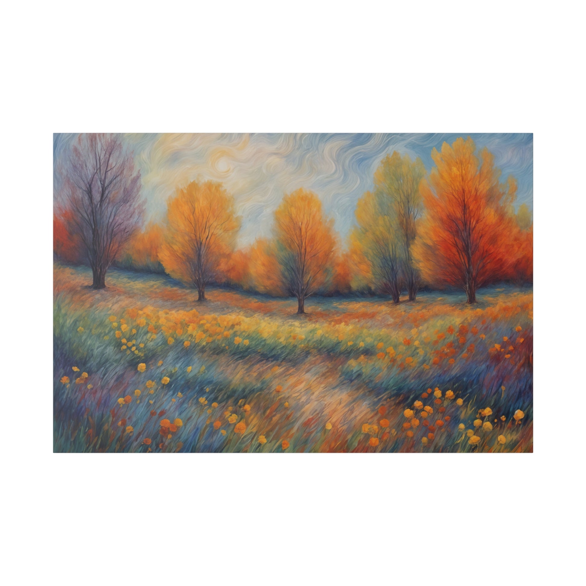 Impressionist Landscape Wildflowers Print