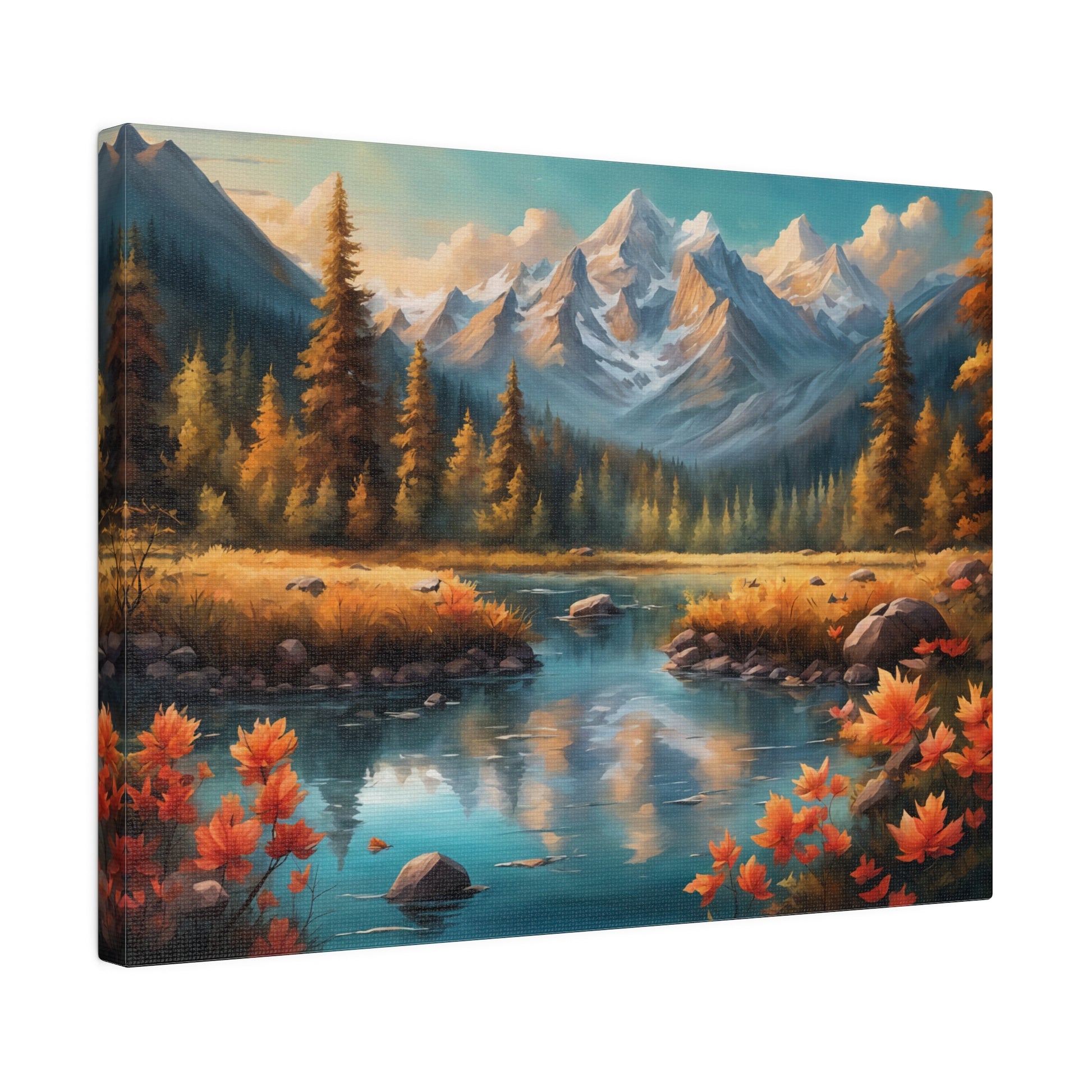 Nature-inspired motif landscape Matte Canvas Print