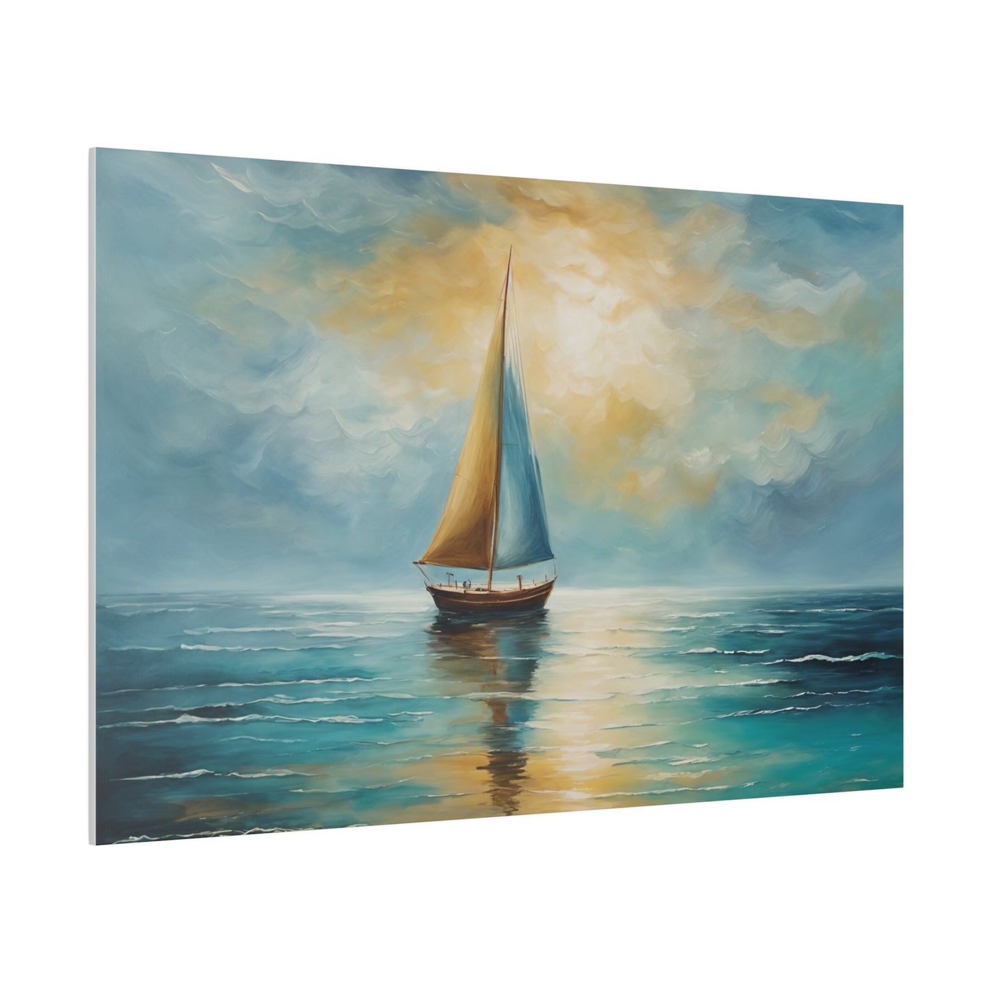 Sailboat's Journey Into The Unknown Canvas Print