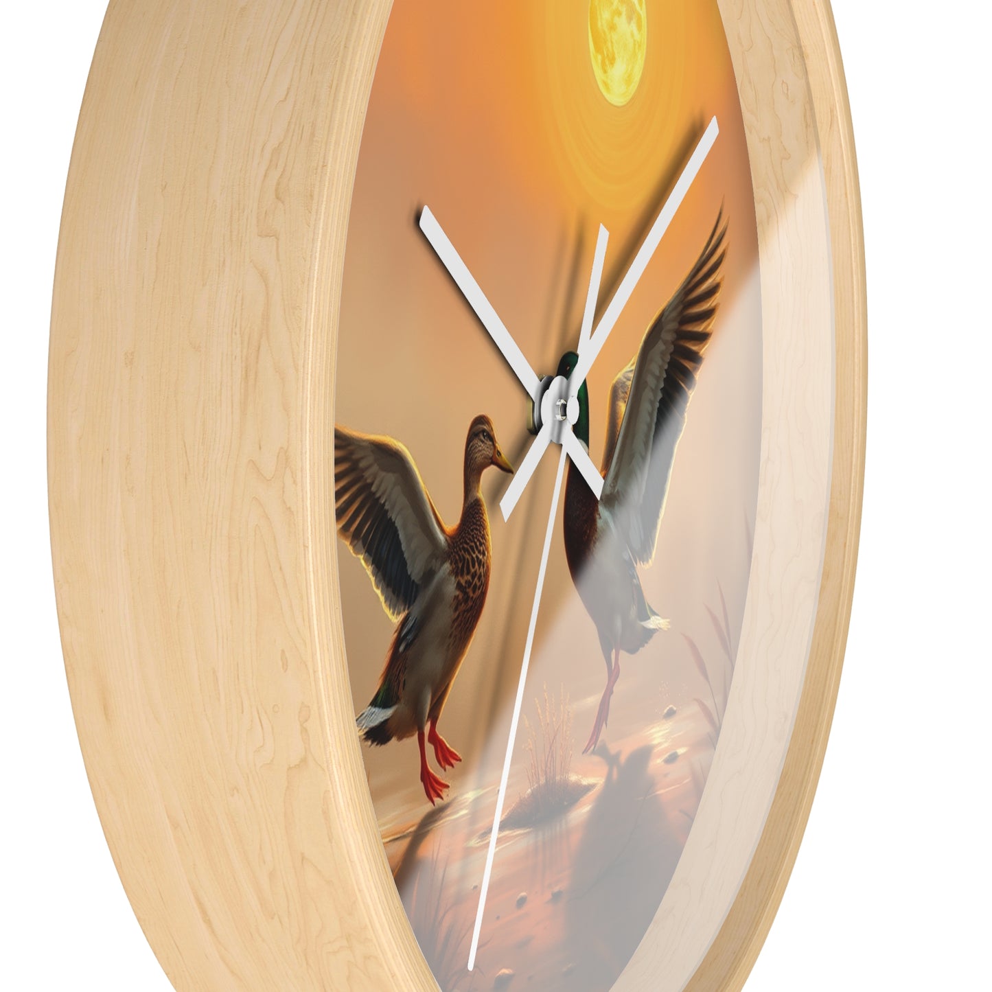 Mallard Drake Ducks Wall Clock