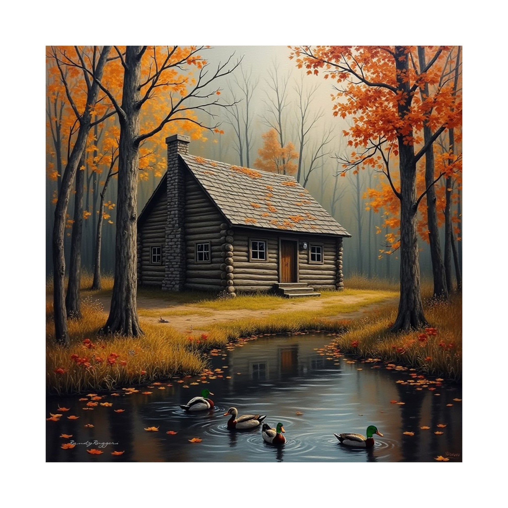 Autumn Hideout Duck Print