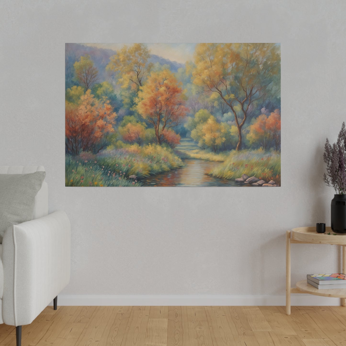 Nature-inspired Wildflower landscape Canvas Print