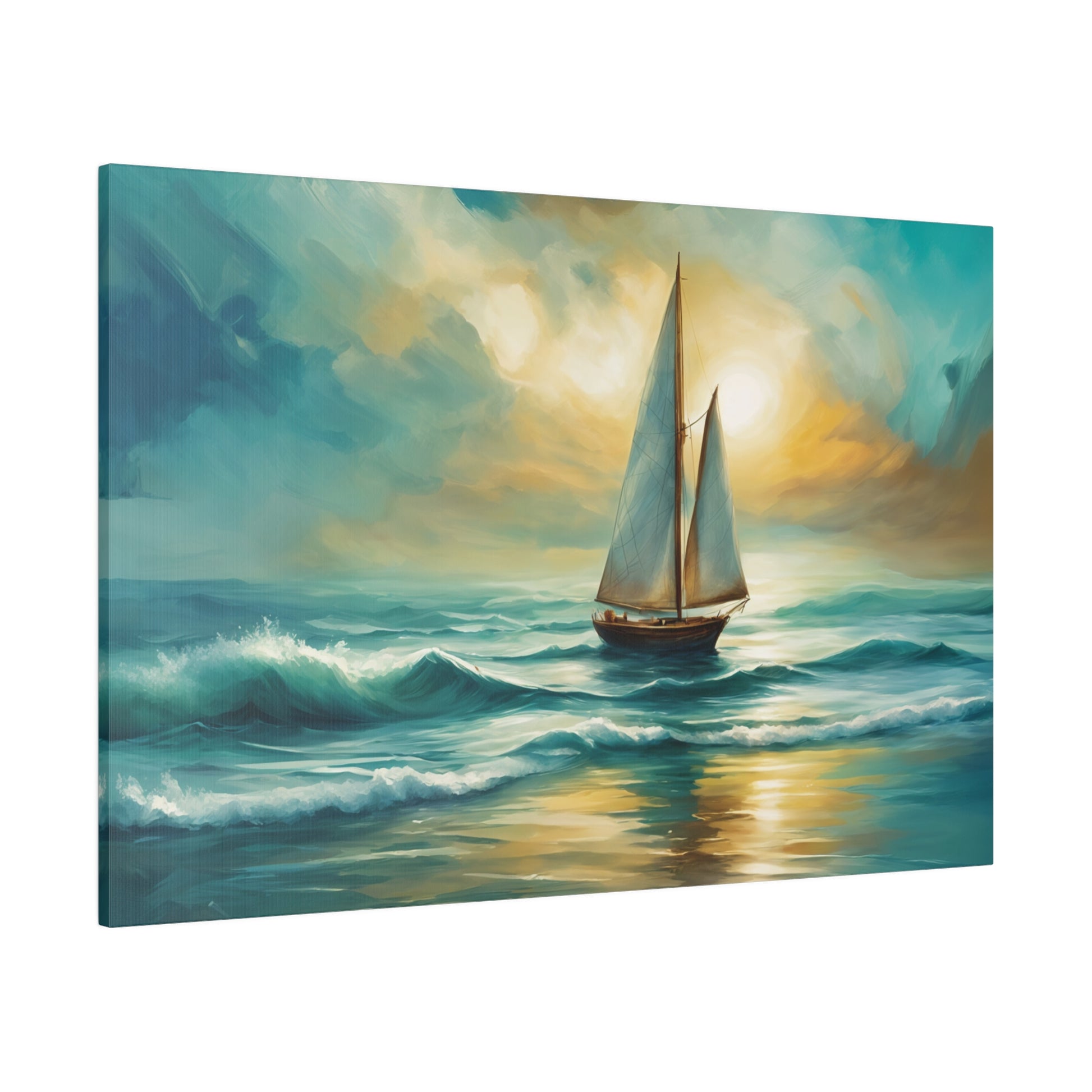 Sailboat Ready for the Sea Canvas Print