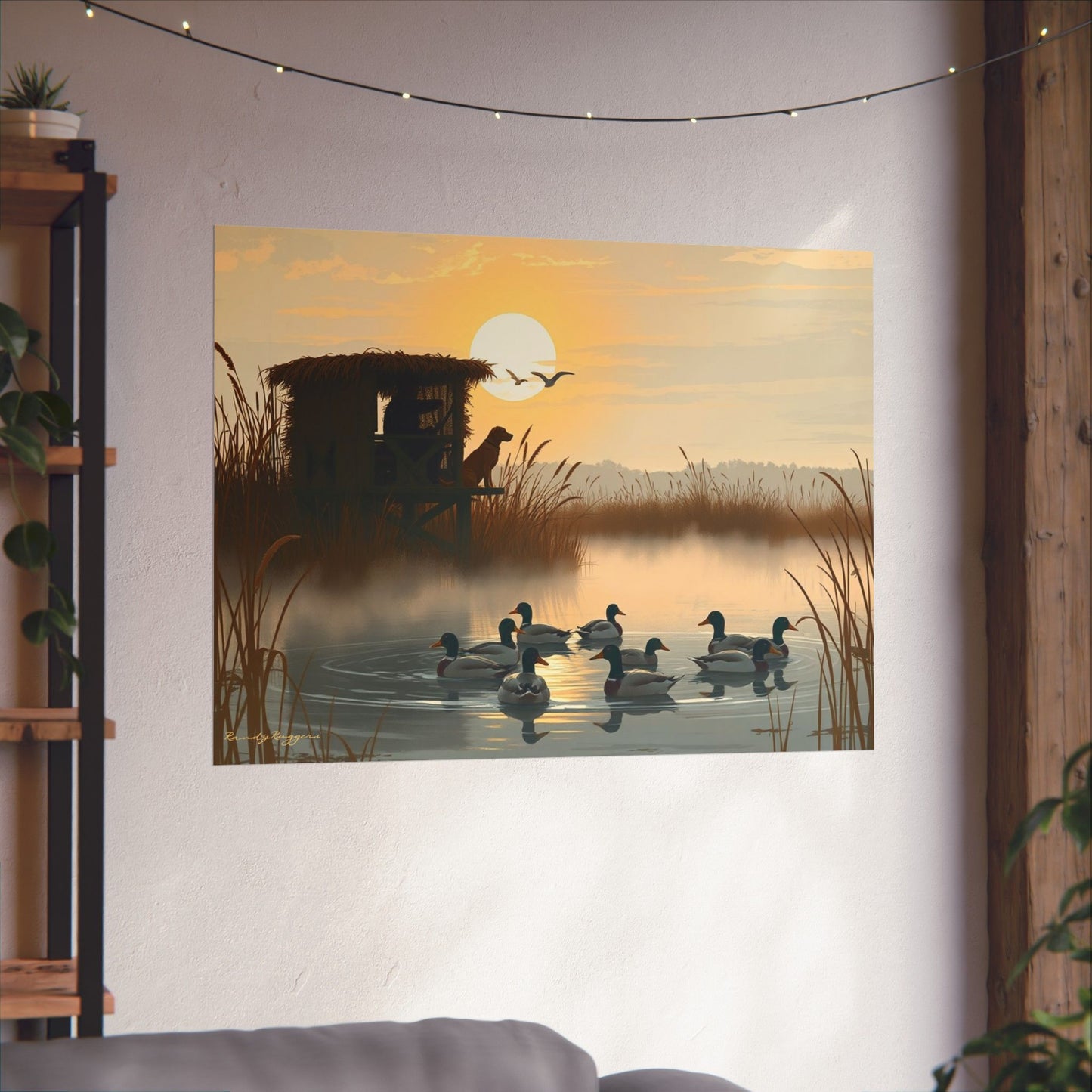 Anticipation at Dawn Duck Hunting Print