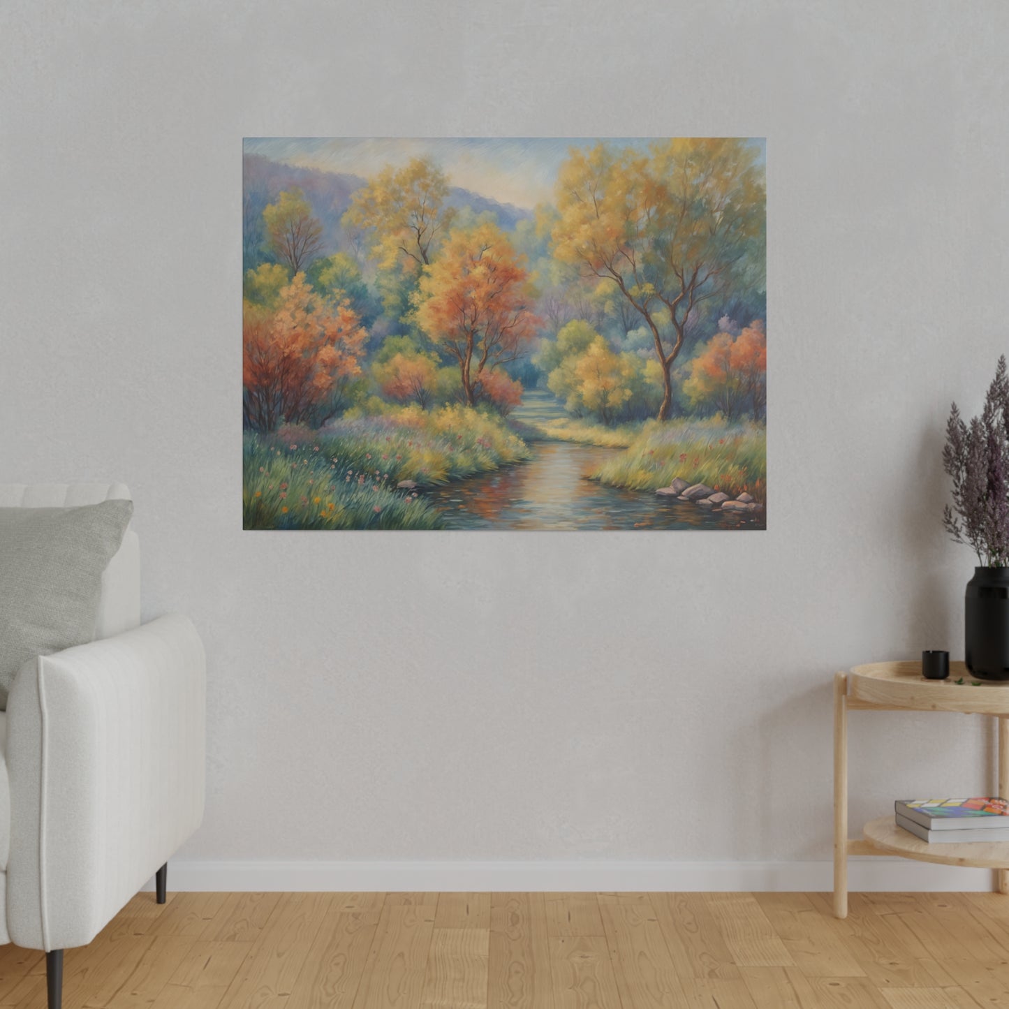 Nature-inspired Wildflower landscape Canvas Print