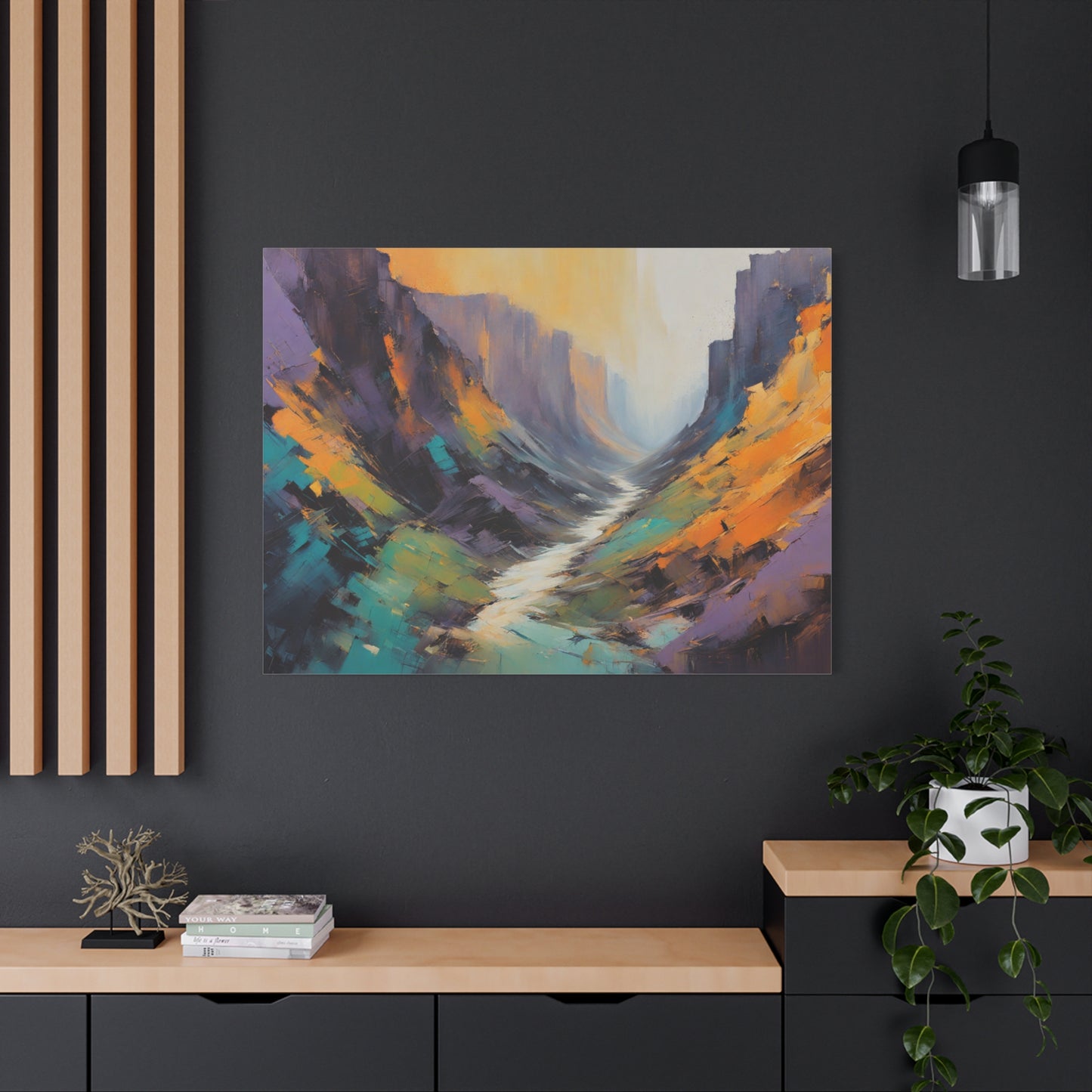 Grand Canyon Abstract Matte Canvas Print