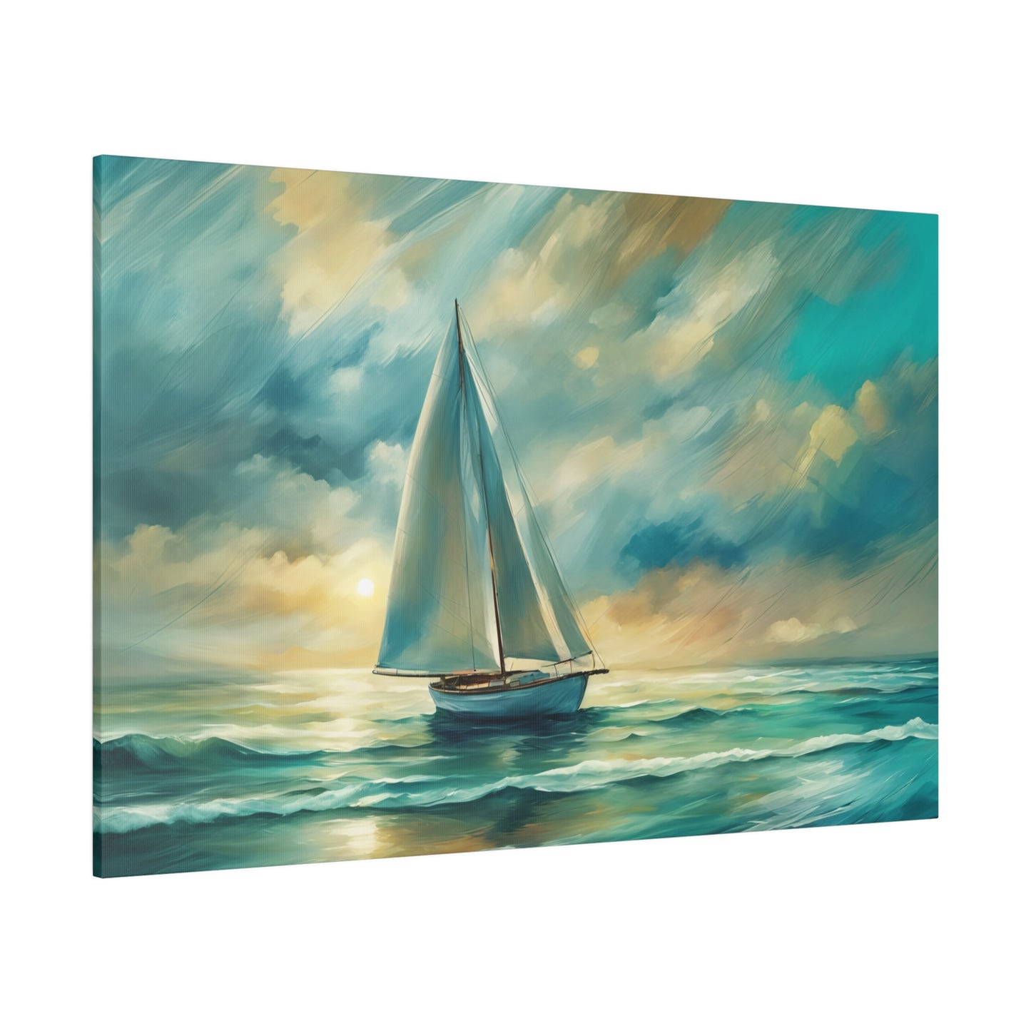 Sailboat Sets Sail for the Sea Print