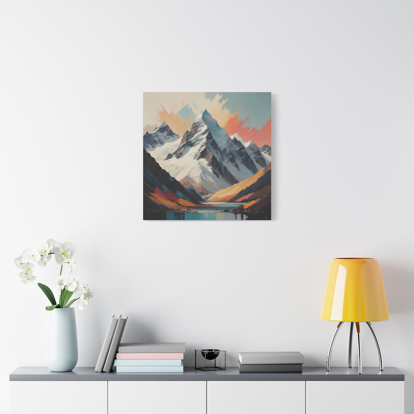 Abstract Southern Alps Canvas Print