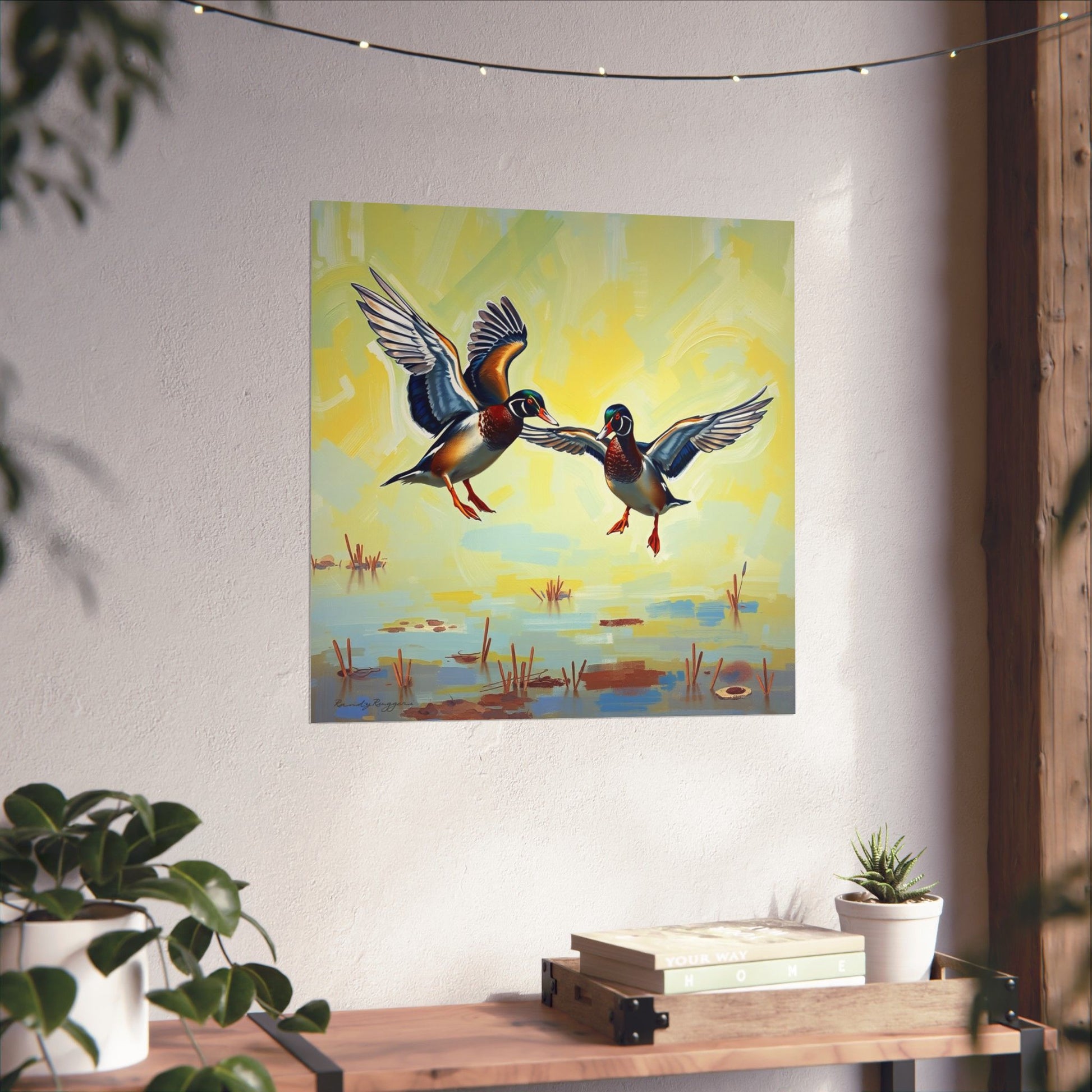 Wings of the Marsh, Wood Ducks Print