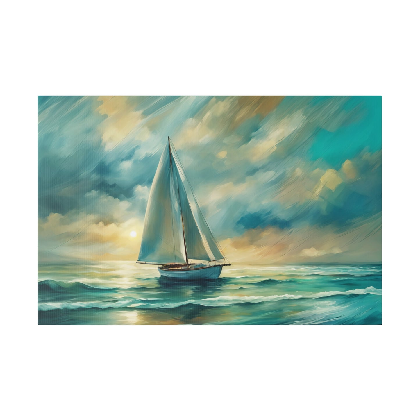 Sailboat Sets Sail for the Sea Print