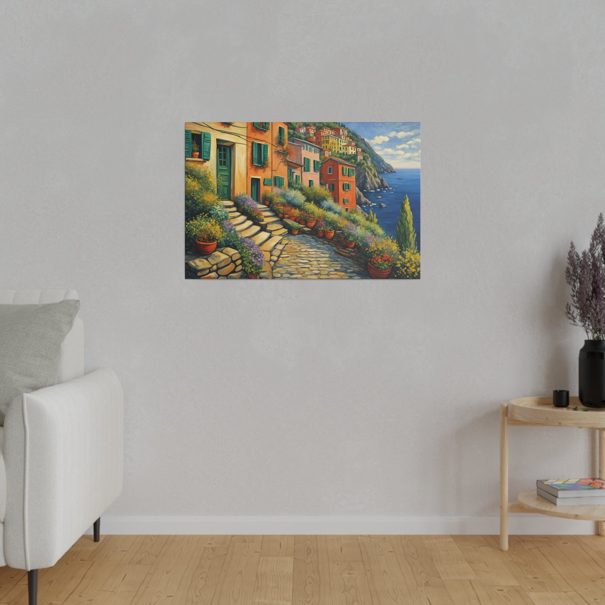 Cinque Terre Village Matte Canvas Print