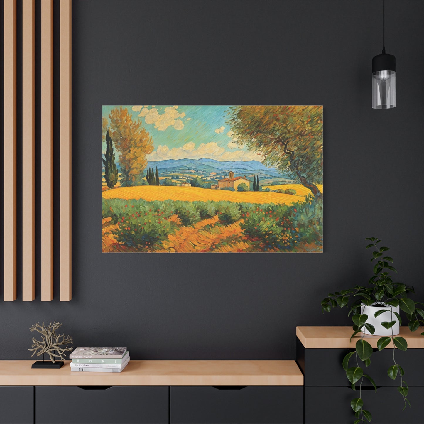 UMBRIA ITALIAN LANDSCAPE CANVAS PRINT