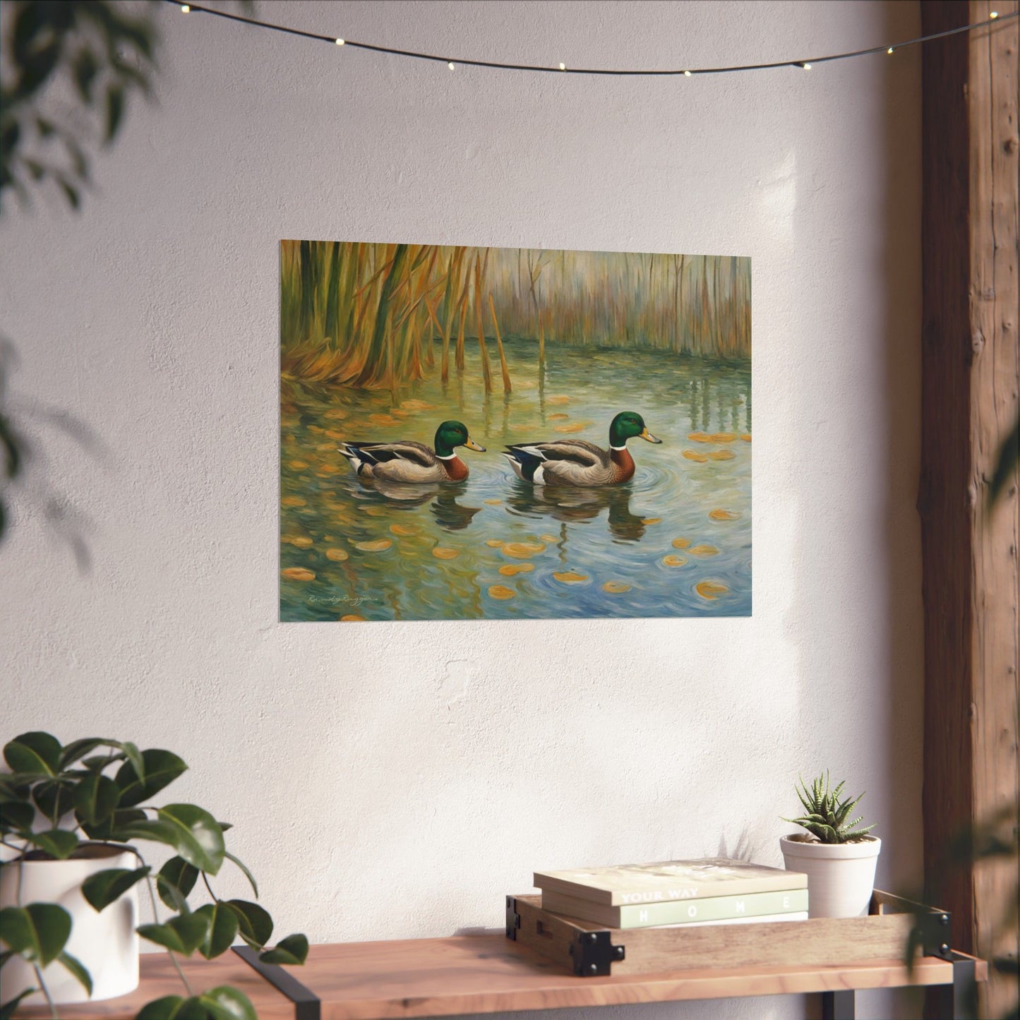 Van Gogh-inspired Duck Print