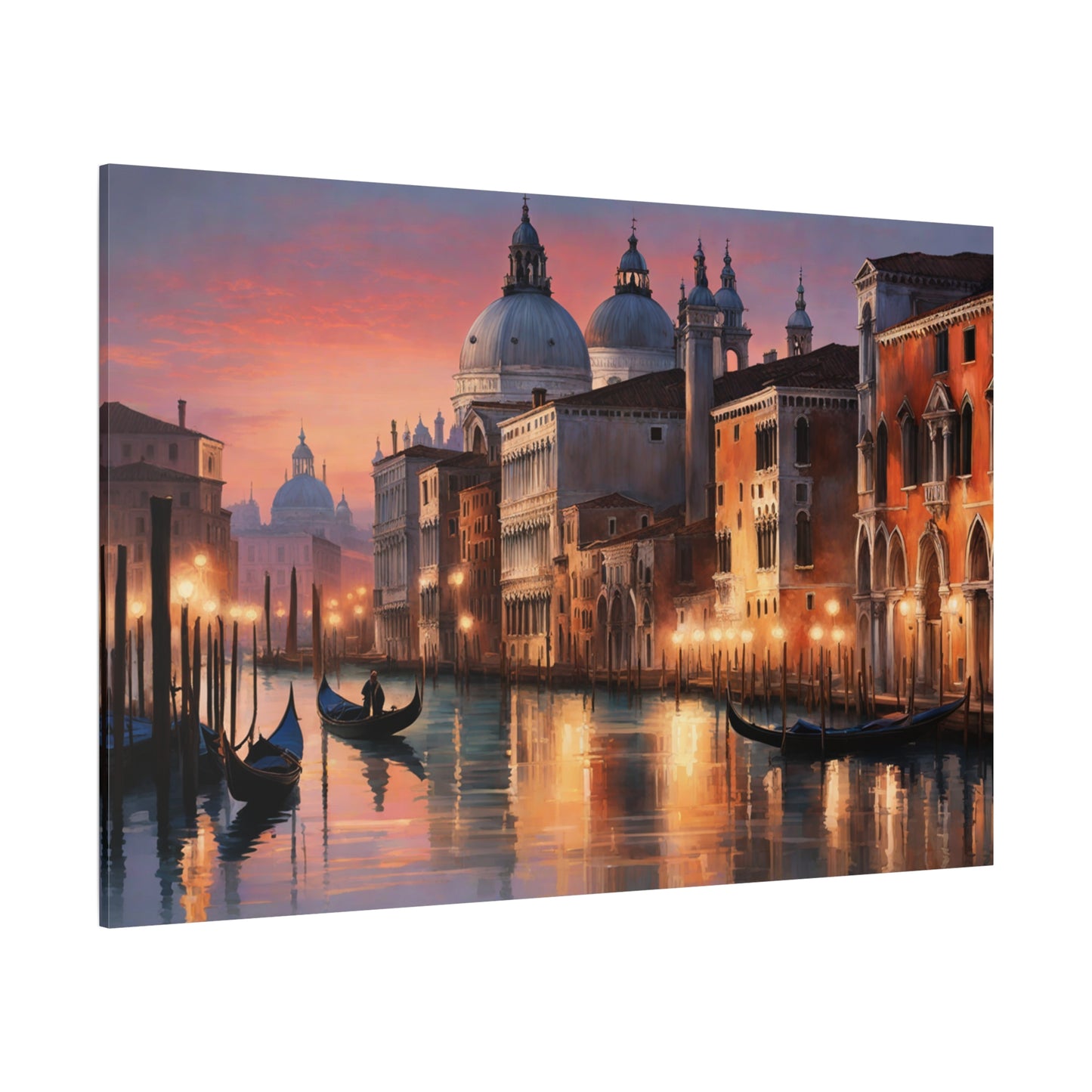 Twilight in Venice Matte Canvas Print