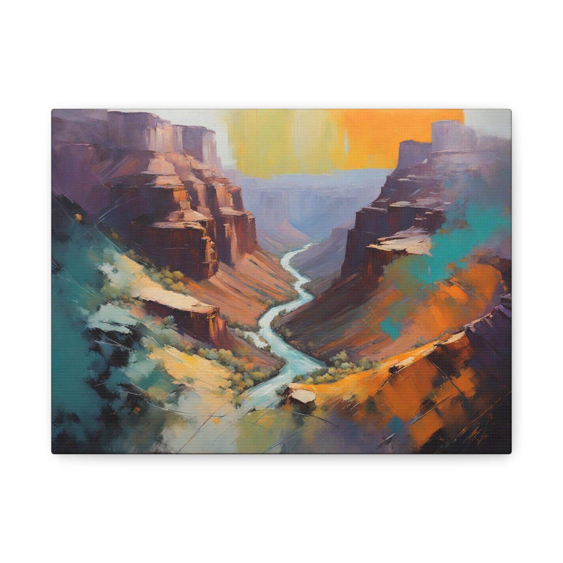 Crand Canyon Abstract Matte Canvas Print