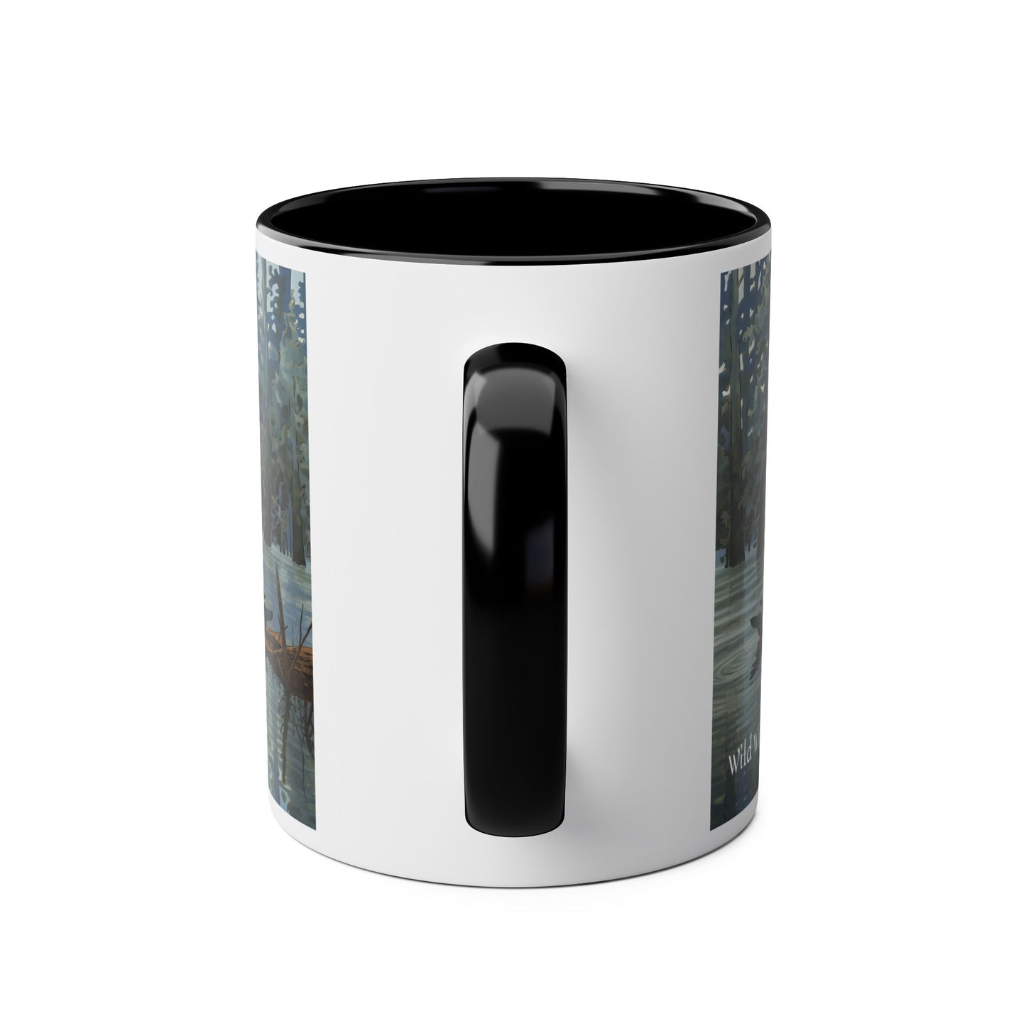 Wood Ducks Two-Tone Coffee Mug, 11oz