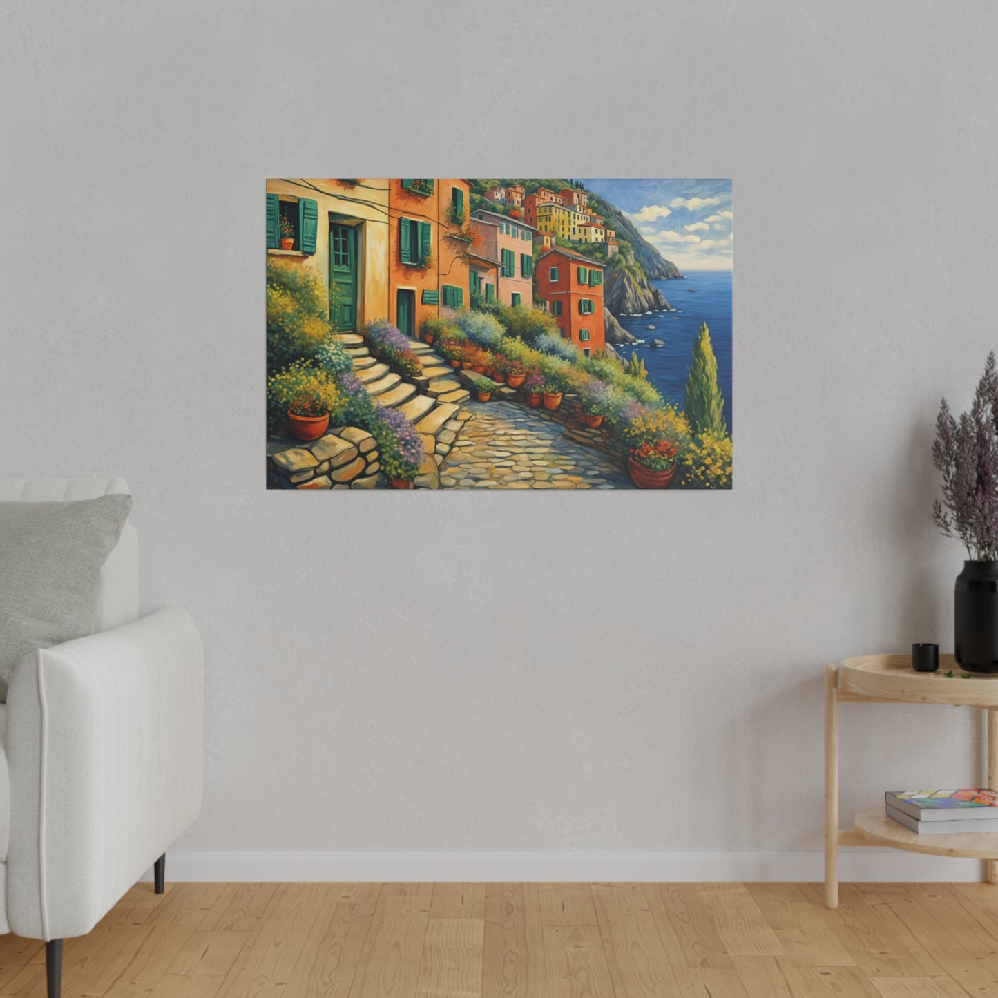 Cinque Terre Village Matte Canvas Print