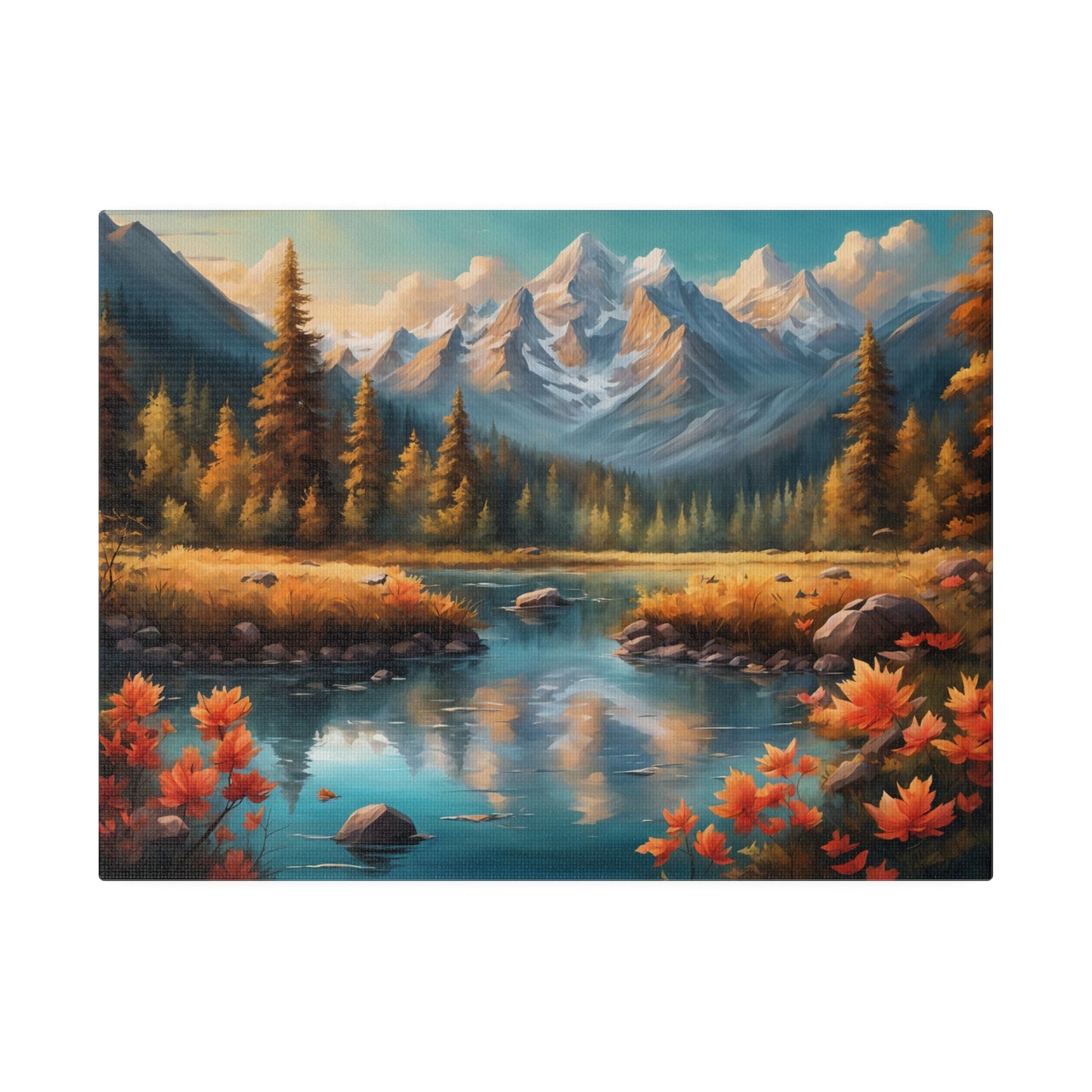 Nature-inspired motif landscape Matte Canvas Print