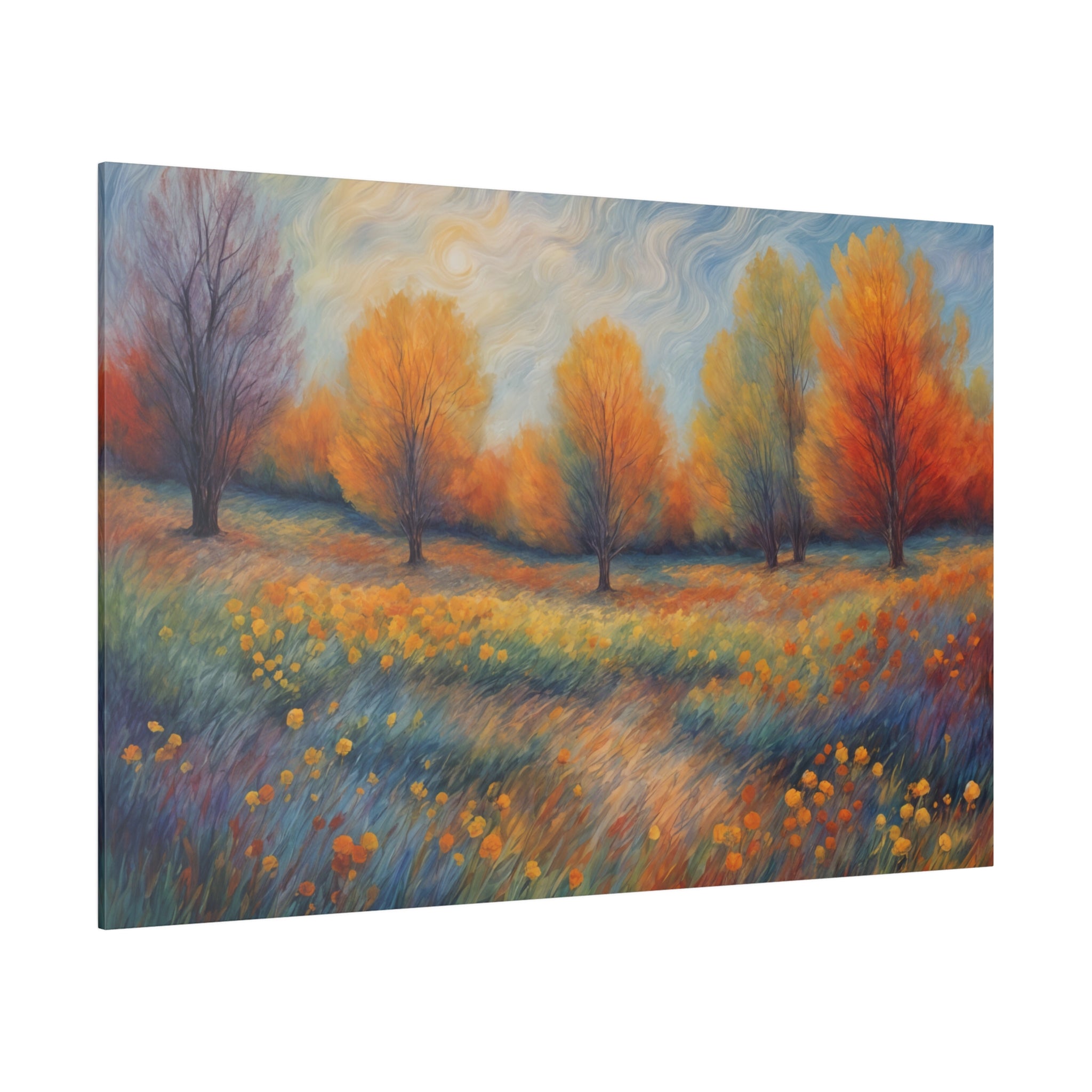 Impressionist Landscape Wildflowers Print