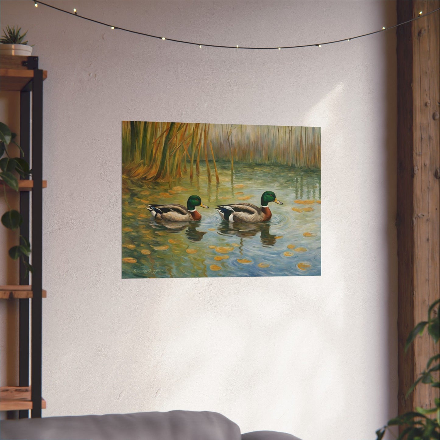 Van Gogh-inspired Duck Print