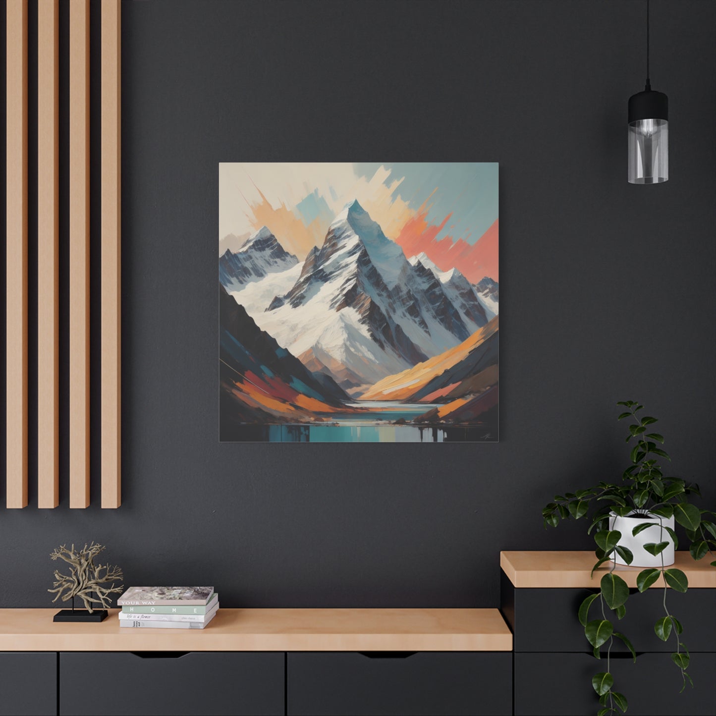 Abstract Southern Alps Canvas Print