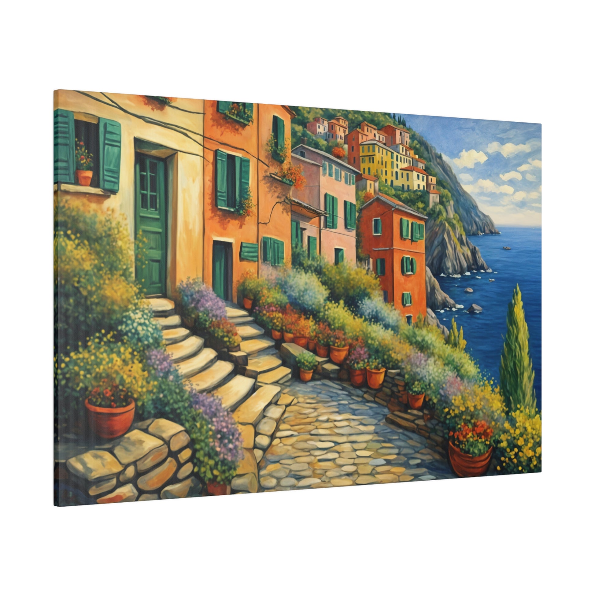 Cinque Terre Village Matte Canvas Print