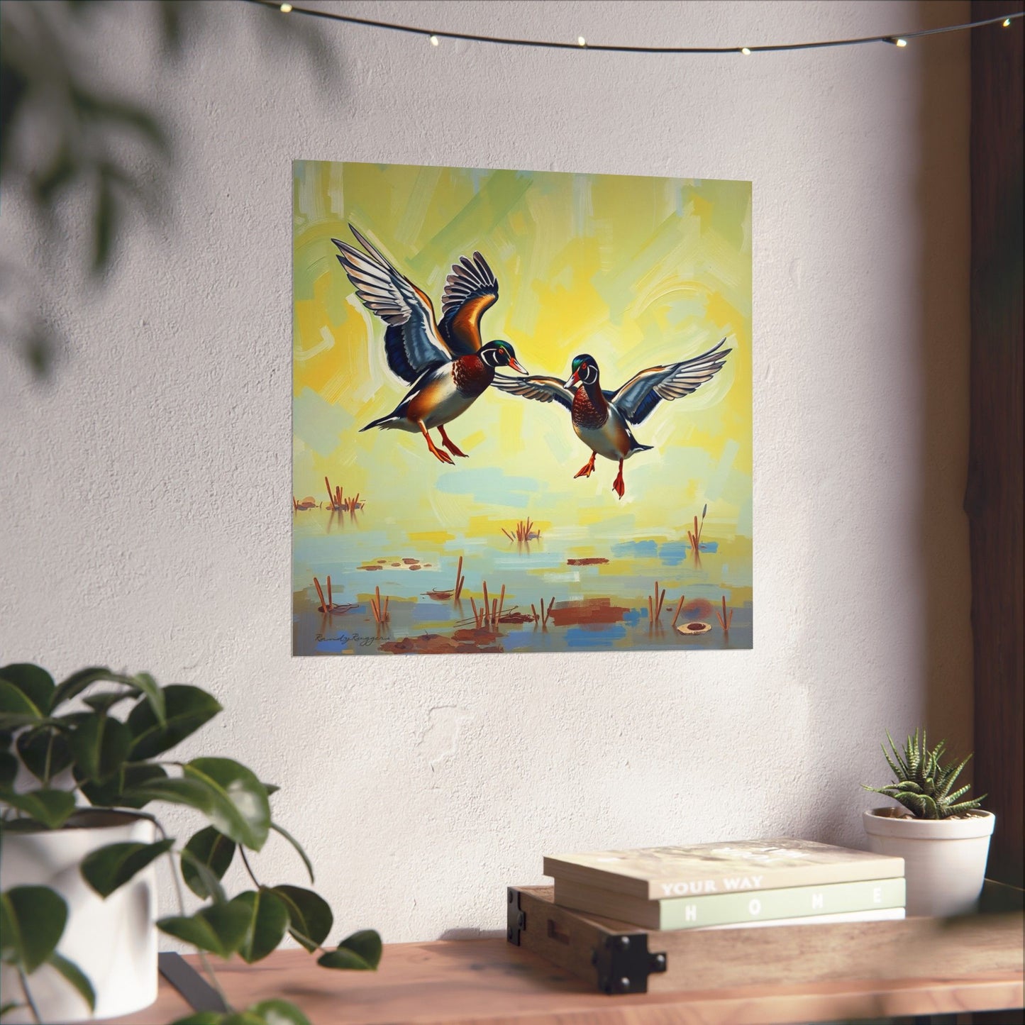 Wings of the Marsh, Wood Ducks Print