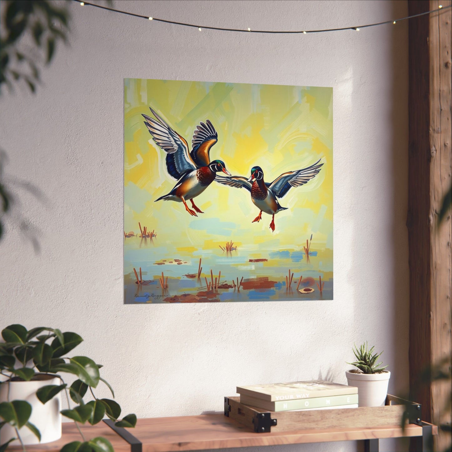 Wings of the Marsh, Wood Ducks Print