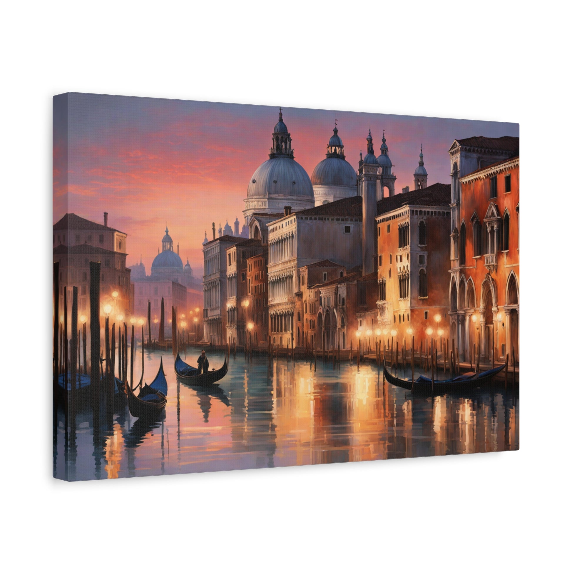 Twilight in Venice Matte Canvas Print