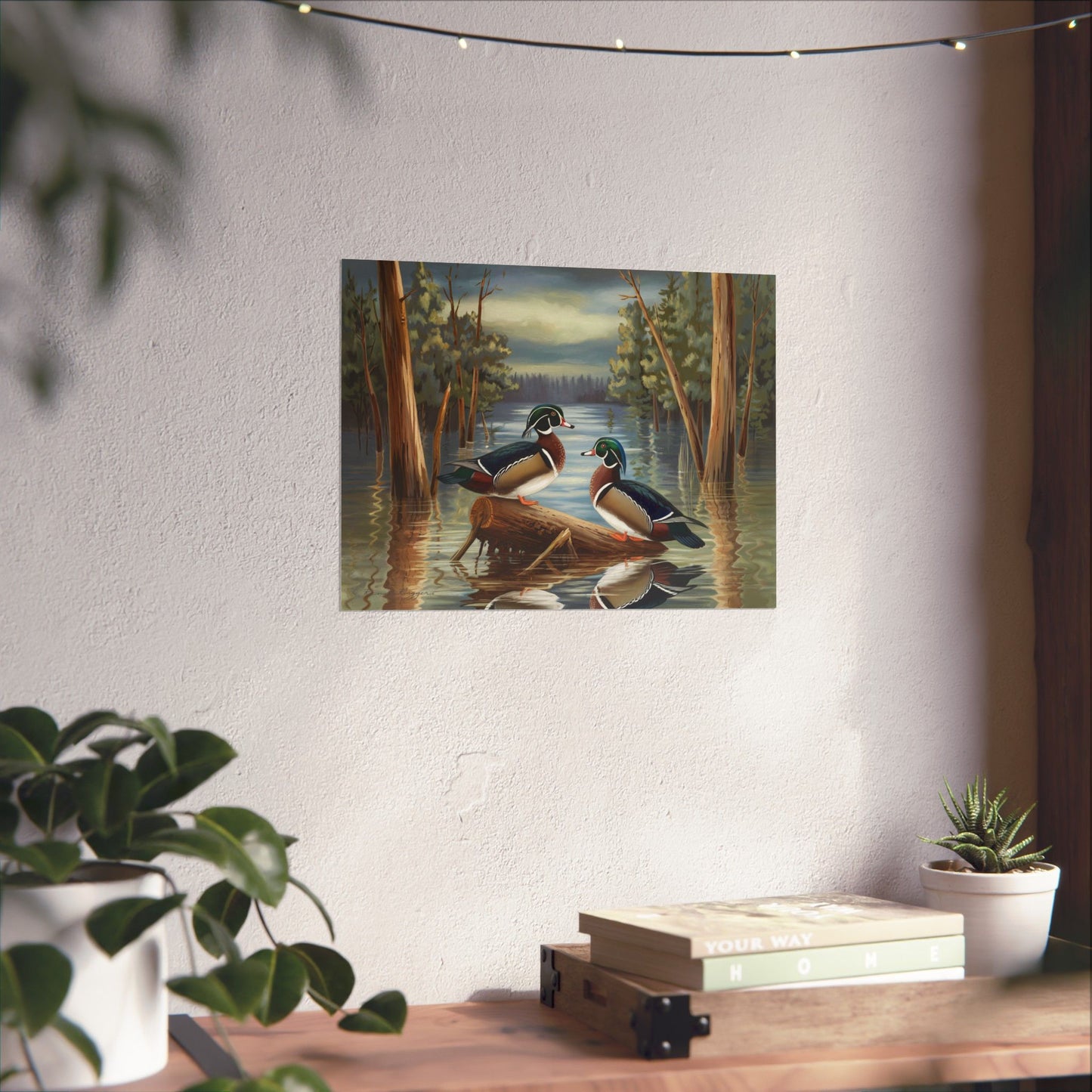 Roosting Woodies Flooded Timber Print