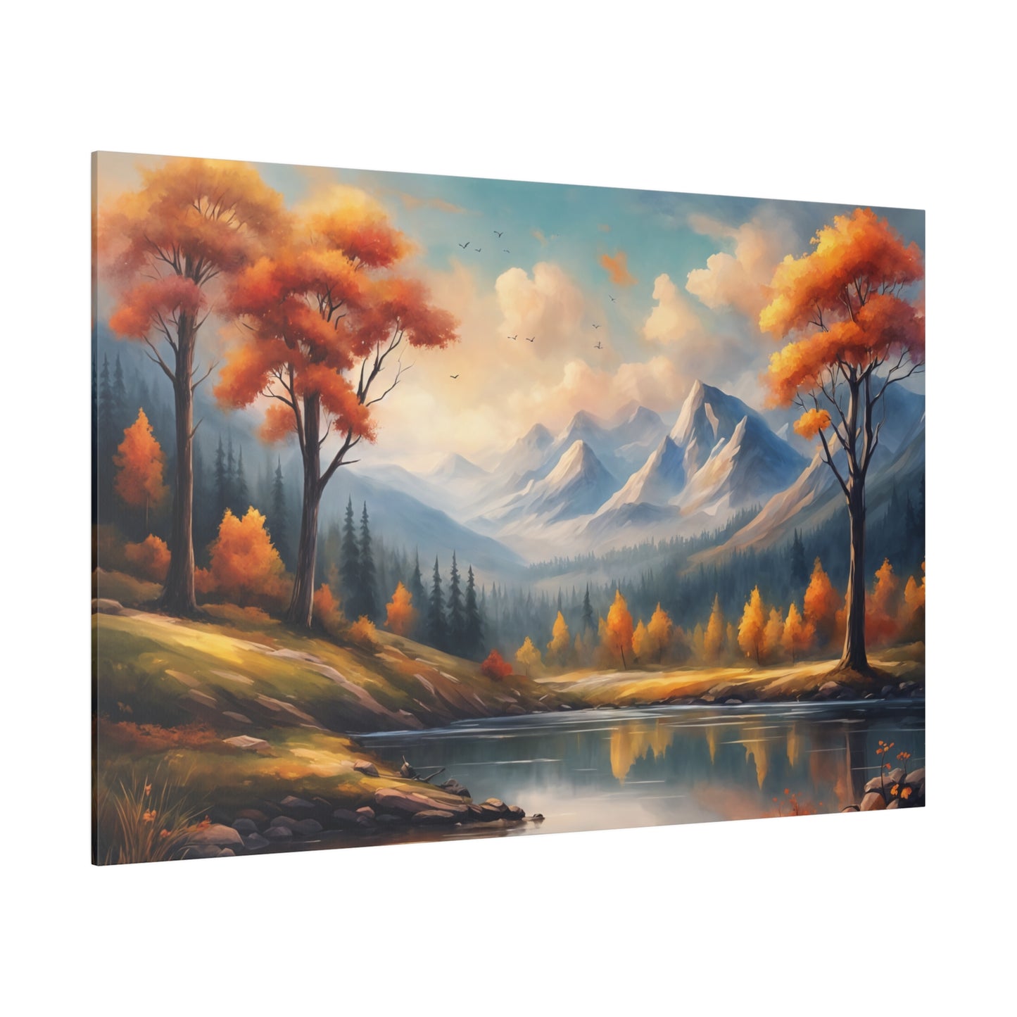 Nature-inspired motif landscape Matte Canvas Print